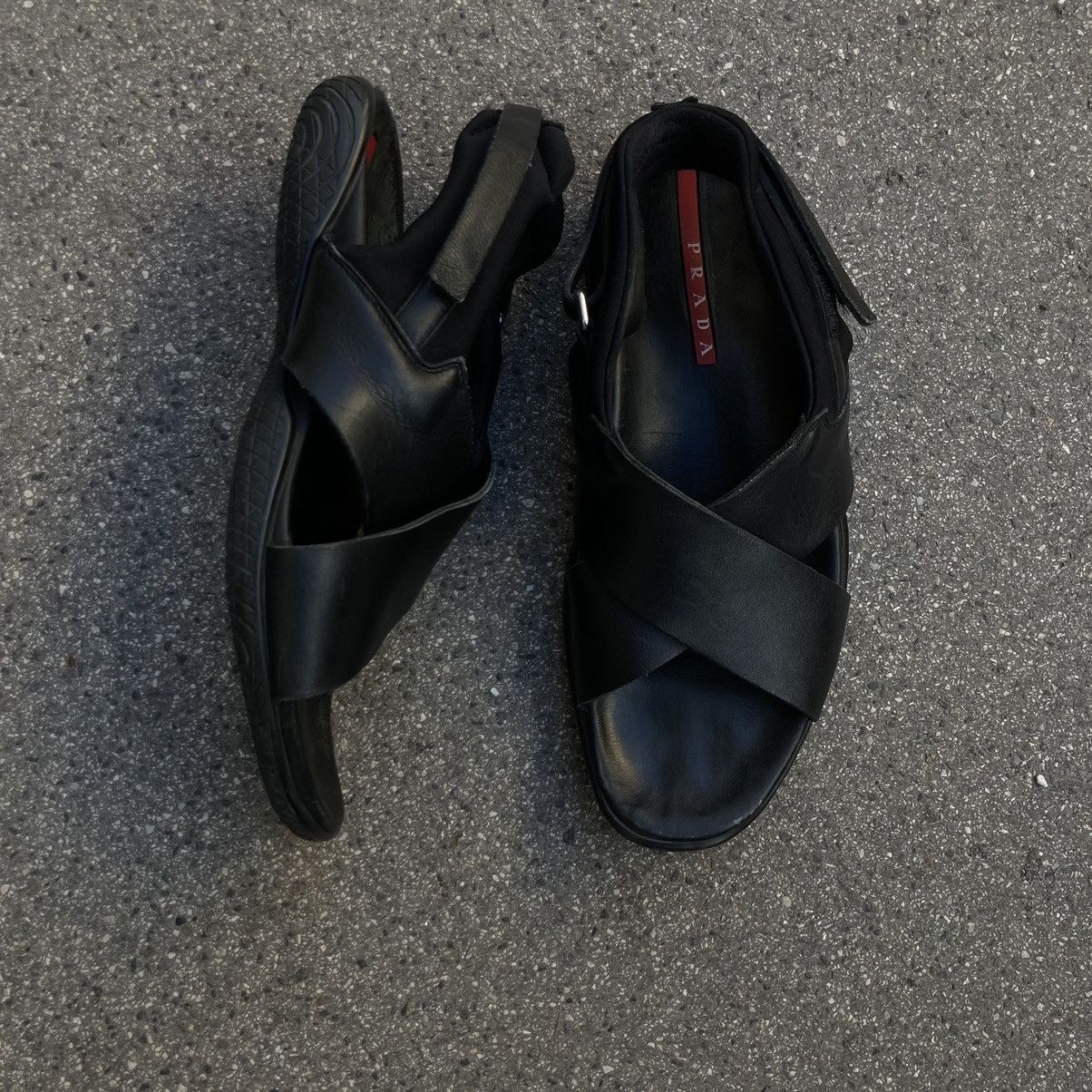 Prada Prada 2000S Black Sandals Size US 10 / EU 43 - 3 Thumbnail