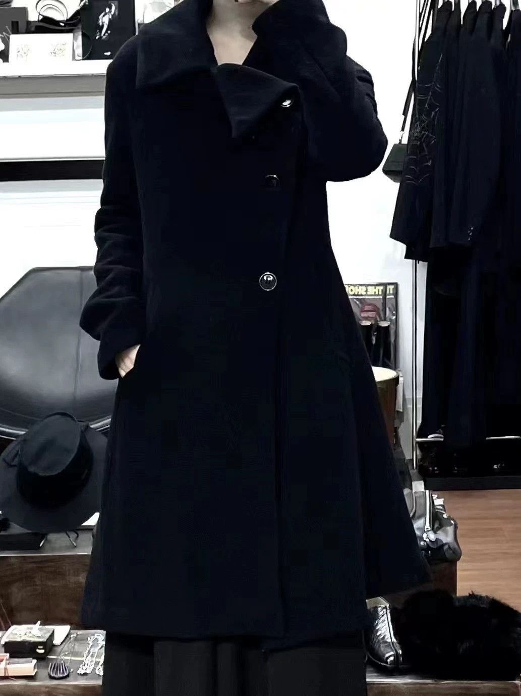 Yohji Yamamoto Yohji Yamamoto 03aw Heavy Wool Deformed Collar Coat Size S / US 4 / IT 40 - 3 Thumbnail