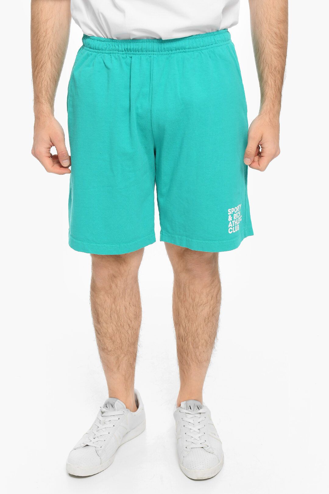 image of Sporty Rich Og1Mm0524 3 Pockets Cotton Short In Light Blue, Men's (Size 32)