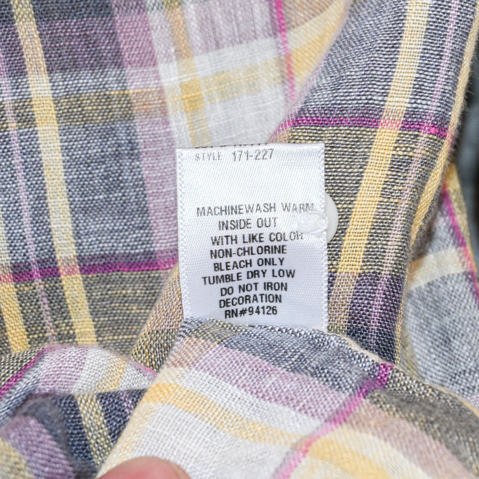 CP Shades CP SHADES Linen Button up Shirt pleaded front plaid Medium Size M / US 6-8 / IT 42-44 - 9 Thumbnail