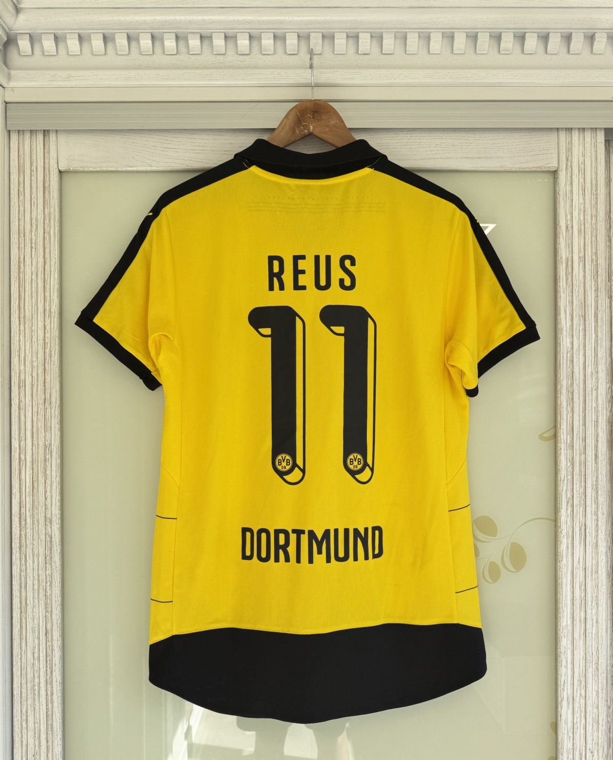 Reus #11 Borussia Dortmund 2015-2016 Home Soccer Jersey Kit