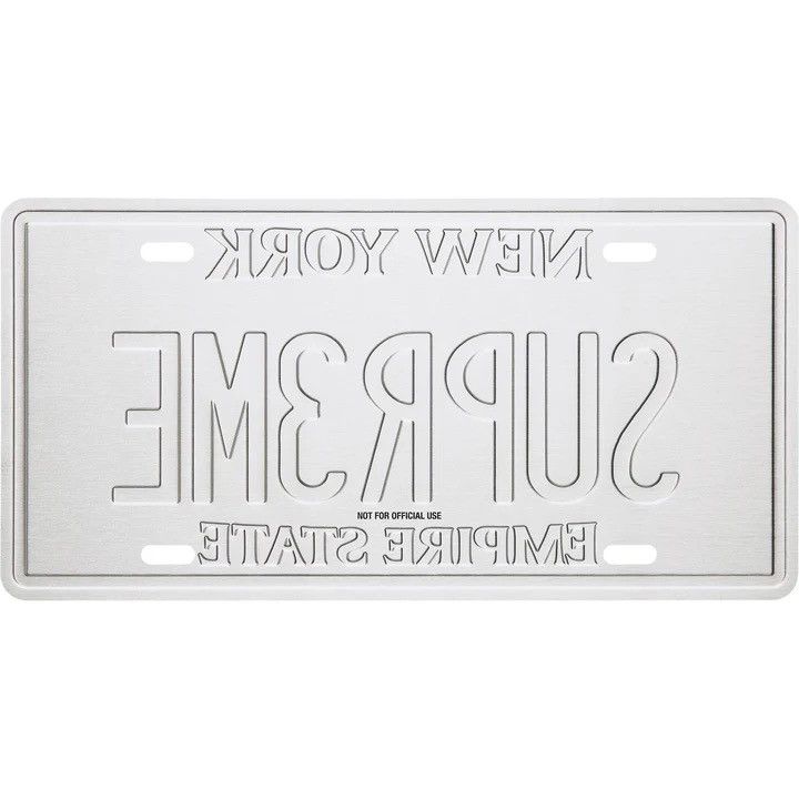 Supreme Supreme License Plate Size ONE SIZE - 2 Thumbnail