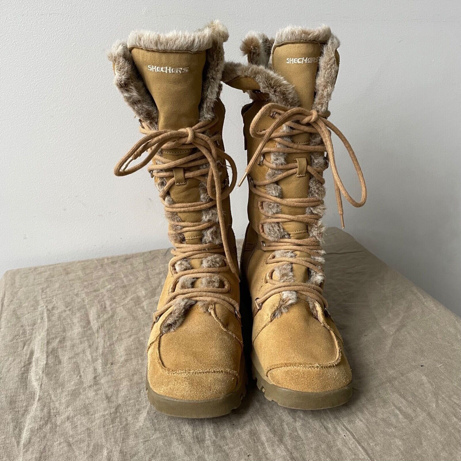 SKECHERS Skechers Y2K Suede Chukka Top Sider Knee Snow Boots 8520AC Size US 10 / IT 40 - 10 Thumbnail