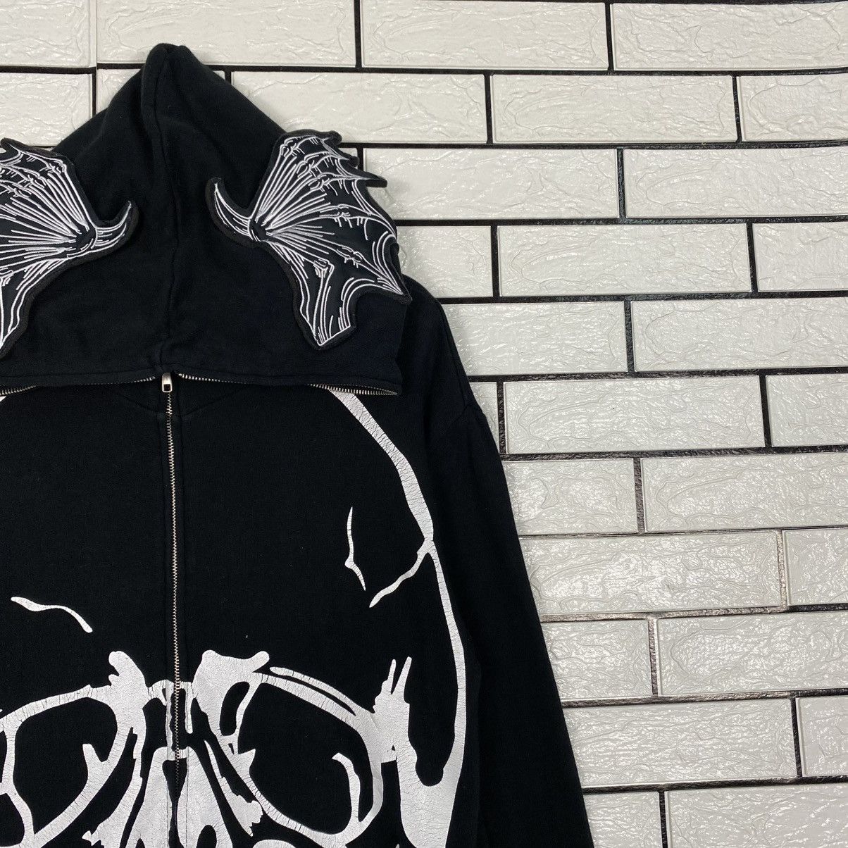 Hysteric Glamour 🔥HOODIE ZIPPER SWEATER GLAD NEWS SKELETON BONE BIG LOGO Size US M / EU 48-50 / 2 - 6 Thumbnail
