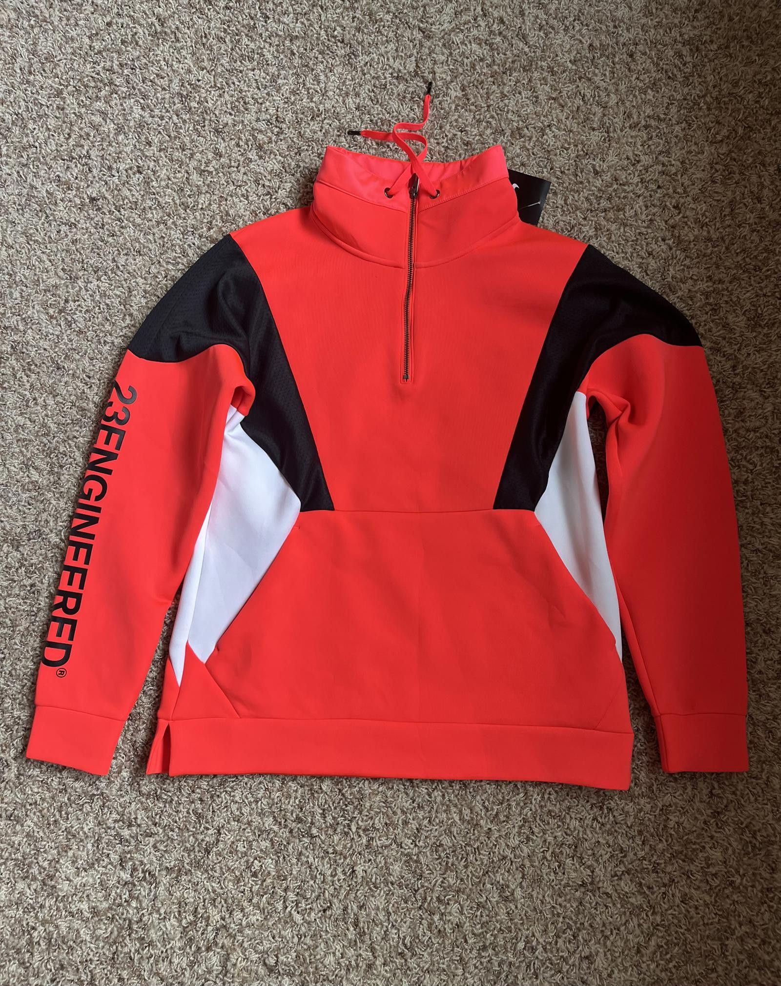 Designer Jordan 23 Engineered Flight Tech Jacket Infrared Bright Red Sample Grailed