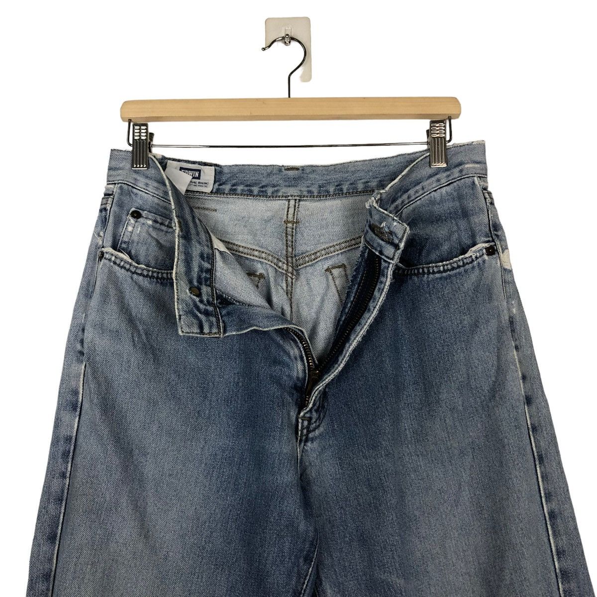 Japanese Brand × Vintage 🔥VINTAGE BIKER DENIM JEANS EDWIN JAPAN ISSEY MIYAKE Size US 32 / EU 48 - 15 Thumbnail
