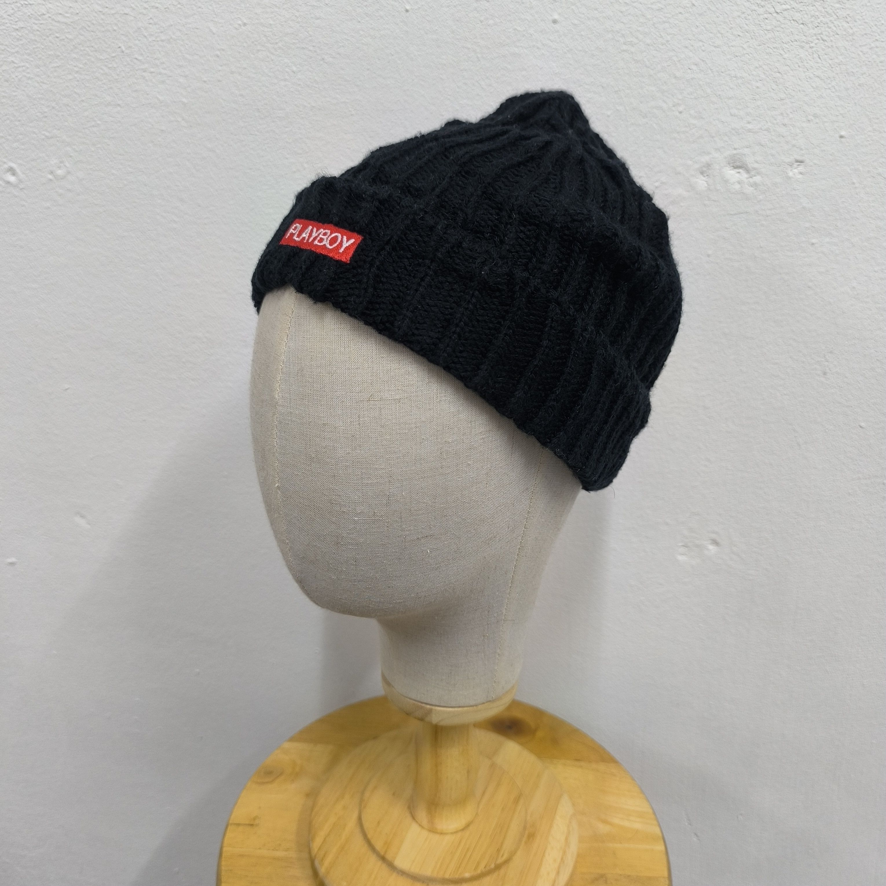 Playboy 🐰 Playboy box logo spellout beanie hat Size ONE SIZE - 2 Thumbnail