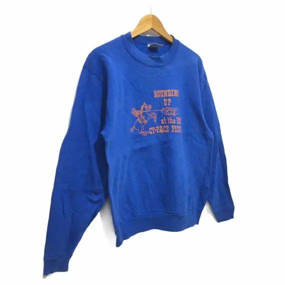 Vintage Vtg 1985 CY-PACE PICNIC Rodeo Western Oneita Crew Sweatshirt Size US M / EU 48-50 / 2 - 8 Thumbnail