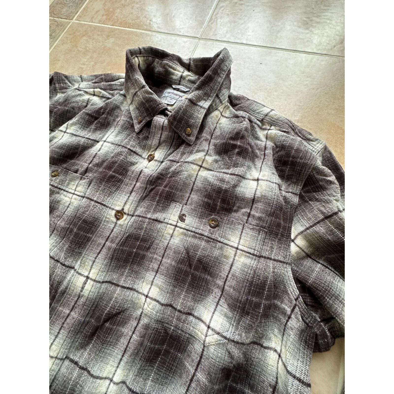 Carhartt Carhartt Relaxed Fit Plaid Flannel Shirt men size XL Cotton Size US XL / EU 56 / 4 - 6 Thumbnail