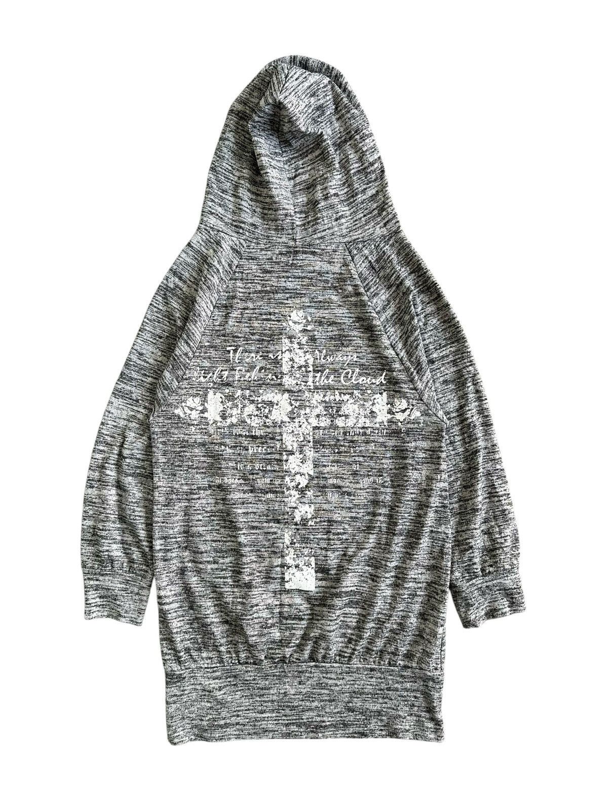 Beauty Beast 2000s BIG SKULL AND CROSS POEM HOODIE SHARK IFSIX LGB STYLE Size L / US 10 / IT 46 - 2 Thumbnail
