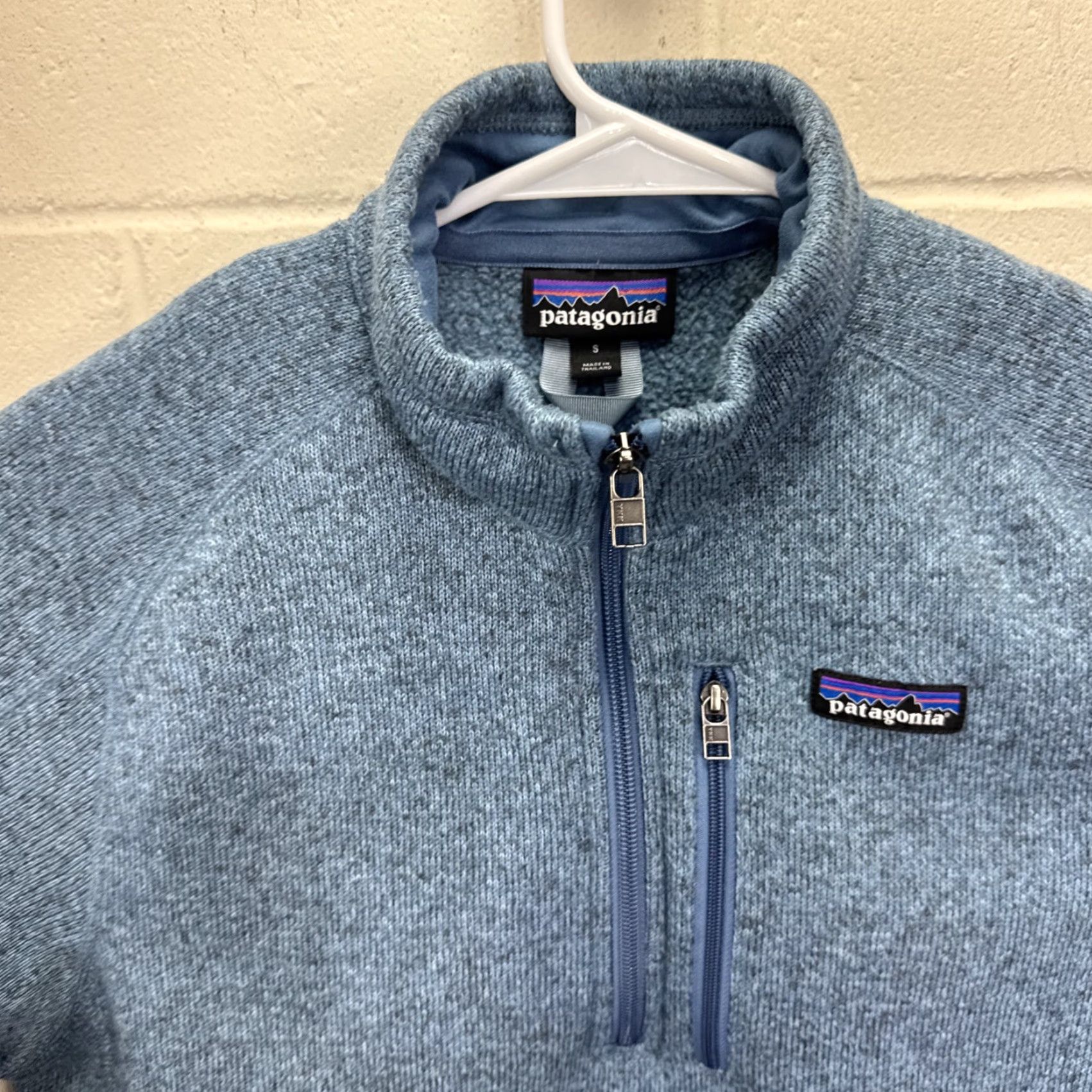 Patagonia Patagonia Better Sweater Mens Small Quarter Zip Blue Knit Outdoor Hiking 25523 Size US S / EU 44-46 / 1 - 3 Thumbnail