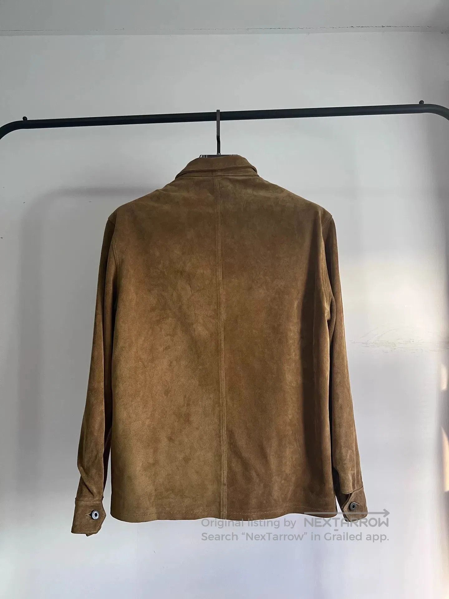 Tellason TELLASON Gold Nubuck Leather Jacket. Size US M / EU 48-50 / 2 - 5 Thumbnail