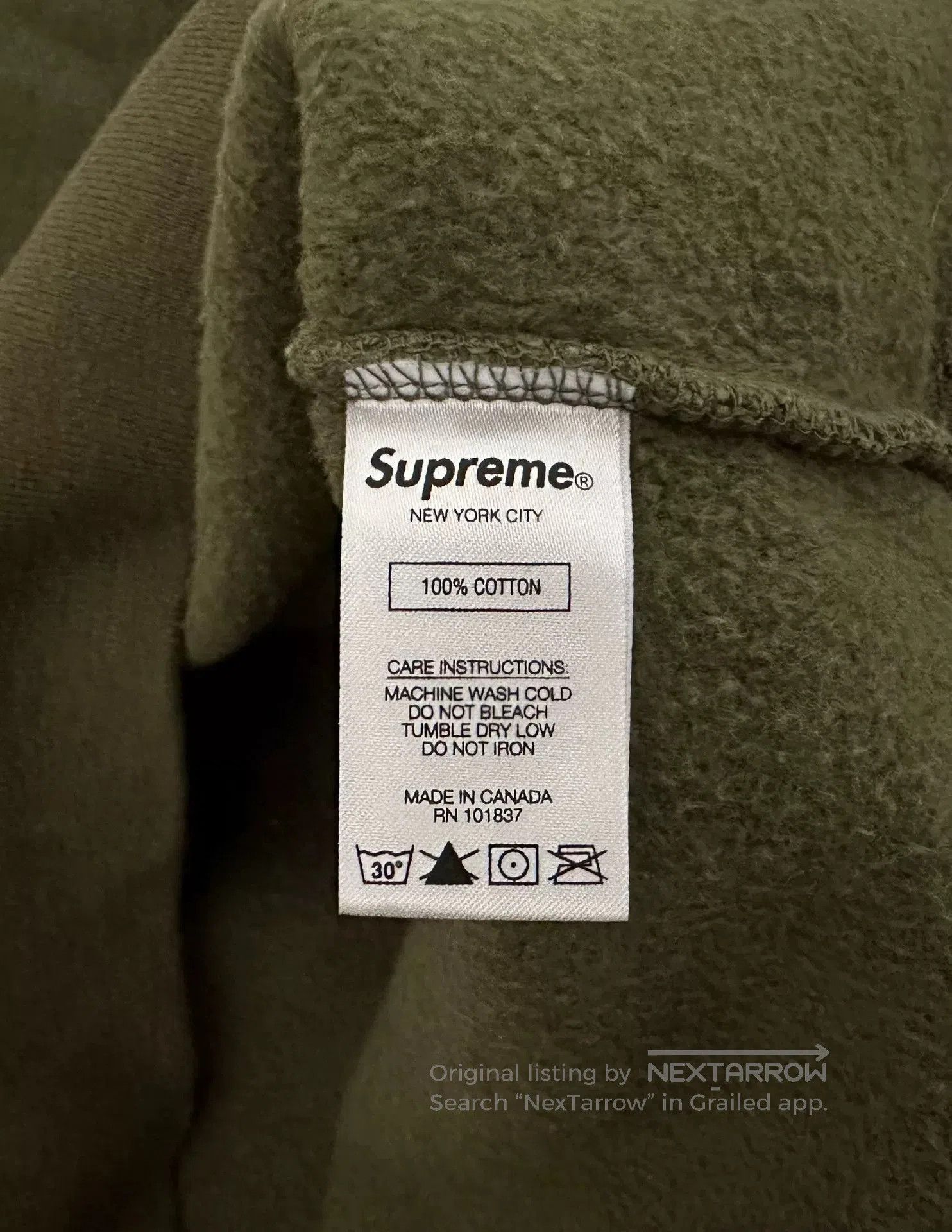 Supreme supreme blocked hooded sweatshirt in olive green. Size US M / EU 48-50 / 2 - 4 Thumbnail