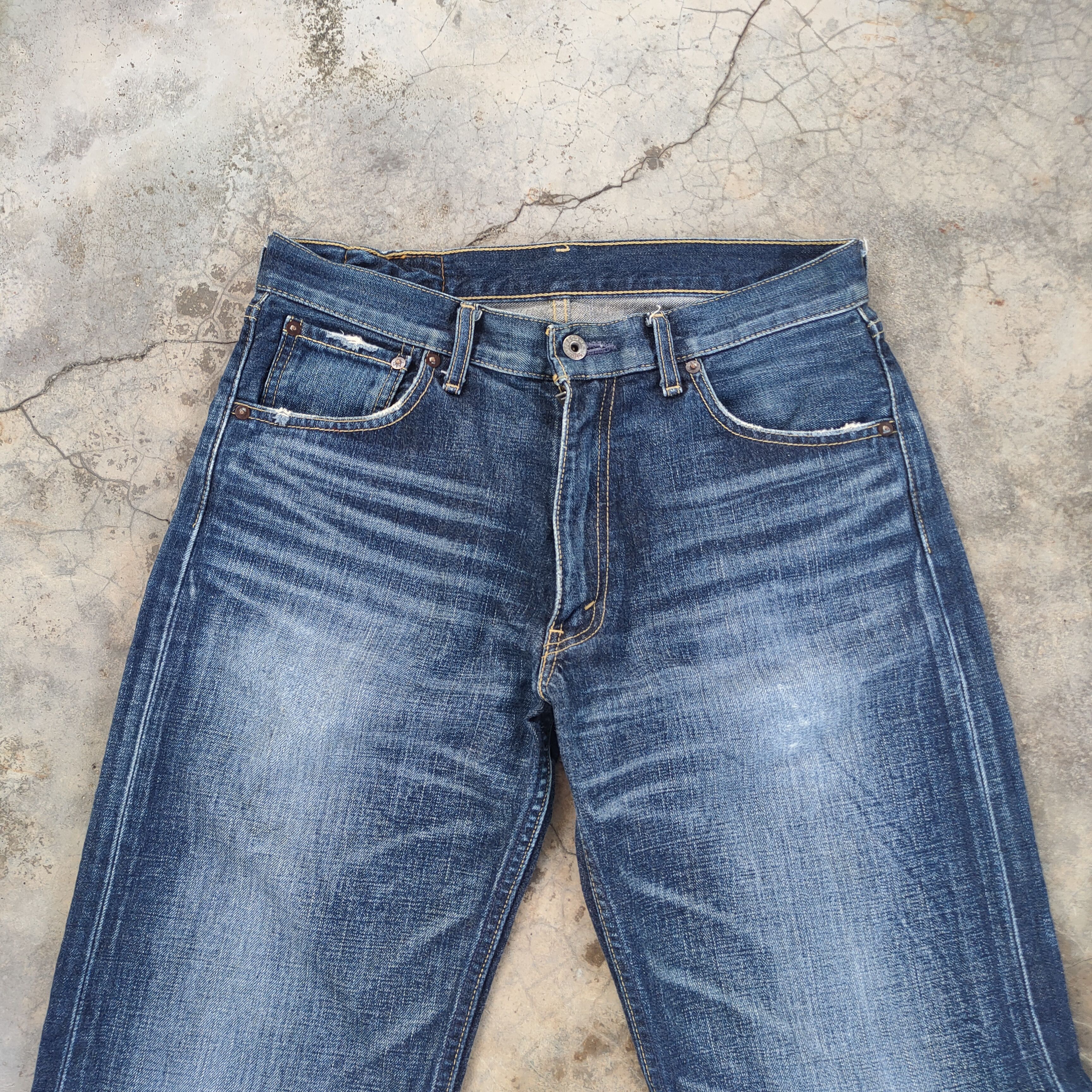 Jean × Levi's VINTAGE LEVI'S 503 FADED DISTRESSED DENIM JEAN PANTS Size US 32 / EU 48 - 3 Thumbnail