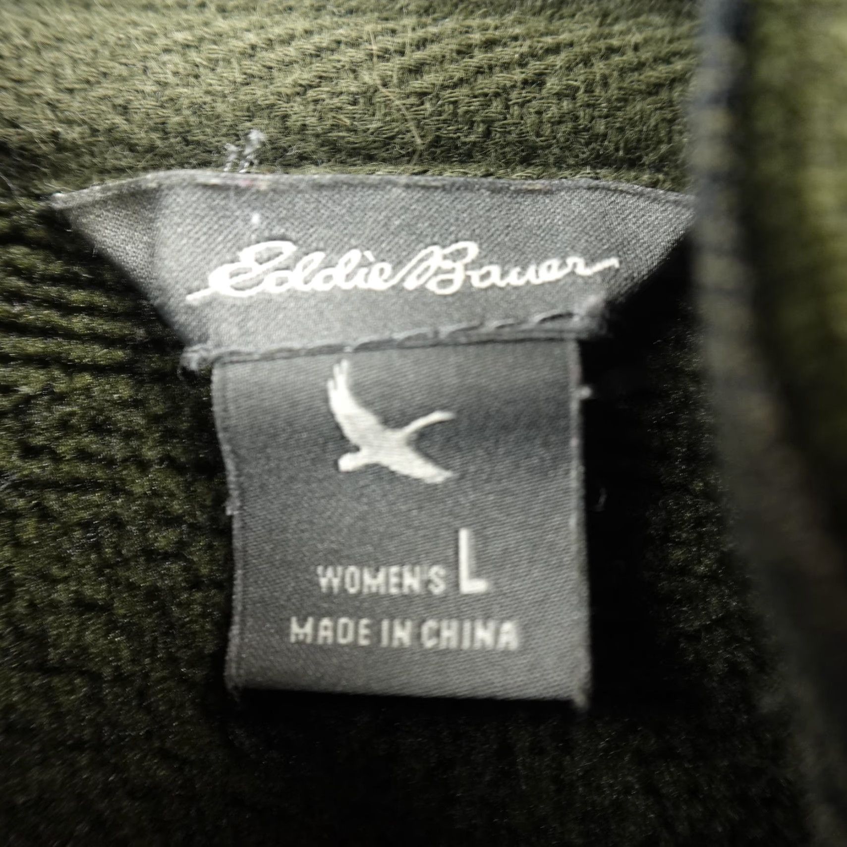 Eddie Bauer Eddie Bauer Jacket Womens L Green Fleece Hooded Quilted Full Zip Outdoor Coat Shirt? Size L / US 10 / IT 46 - 4 Thumbnail