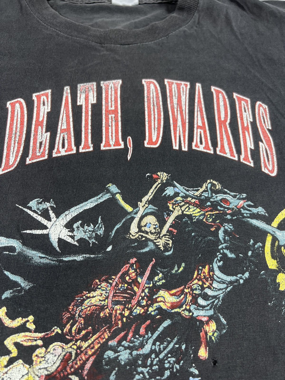 Band Tees Rare Vintage 90s Terry Pratchett Skull rider Death Dwarfs Size US XL / EU 56 / 4 - 5 Thumbnail