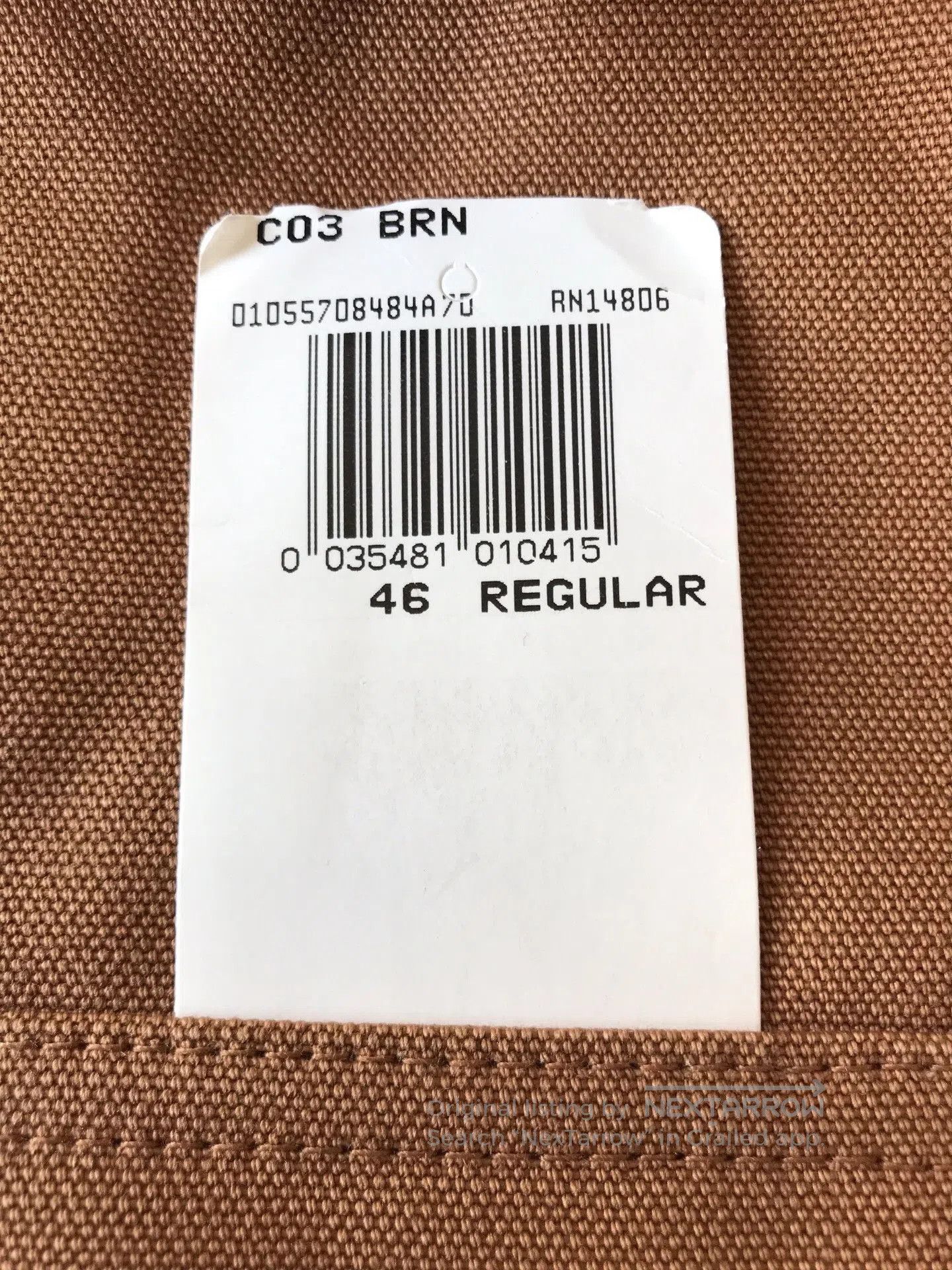 Carhartt Carhartt C03 Brown Canvas Jacket. Size US S / EU 44-46 / 1 - 8 Thumbnail