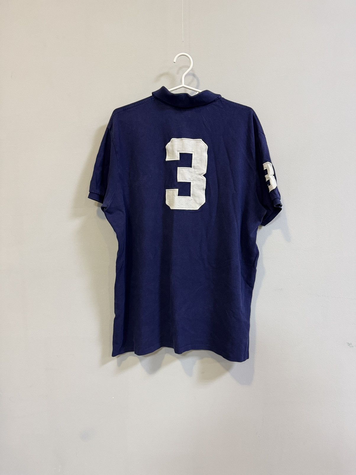 Polo Ralph Lauren × Vintage Vintage Polo Ralph Lauren New York 3 big logo polo tee 90’s Size US XL / EU 56 / 4 - 8 Thumbnail