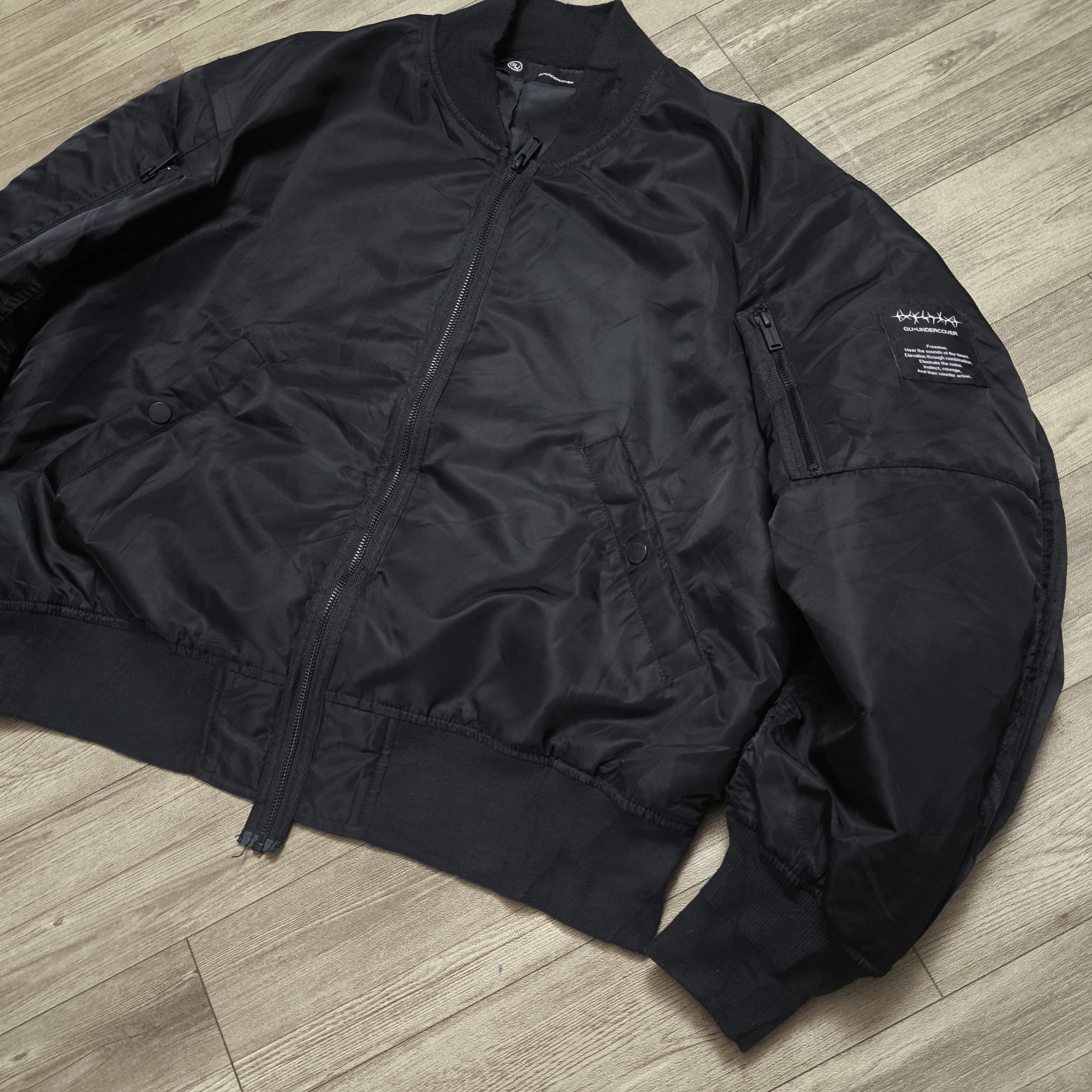 GU × Undercover Undercover GU Freedom Noise MA-1 Bomber Jacket Size US M / EU 48-50 / 2 - 11 Thumbnail