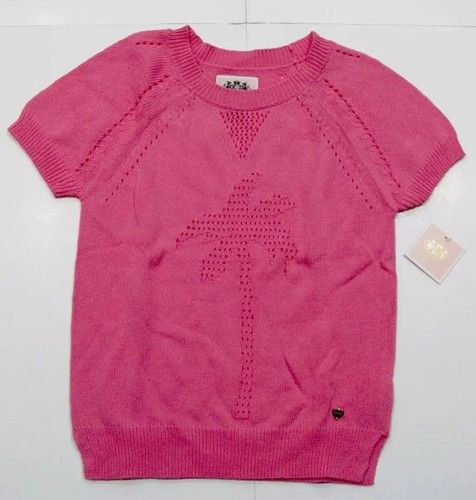 Juicy Couture RRP US$88 *NEW* Juicy Couture Pink Palm Tree Crewneck top Size ONE SIZE - 1 Thumbnail