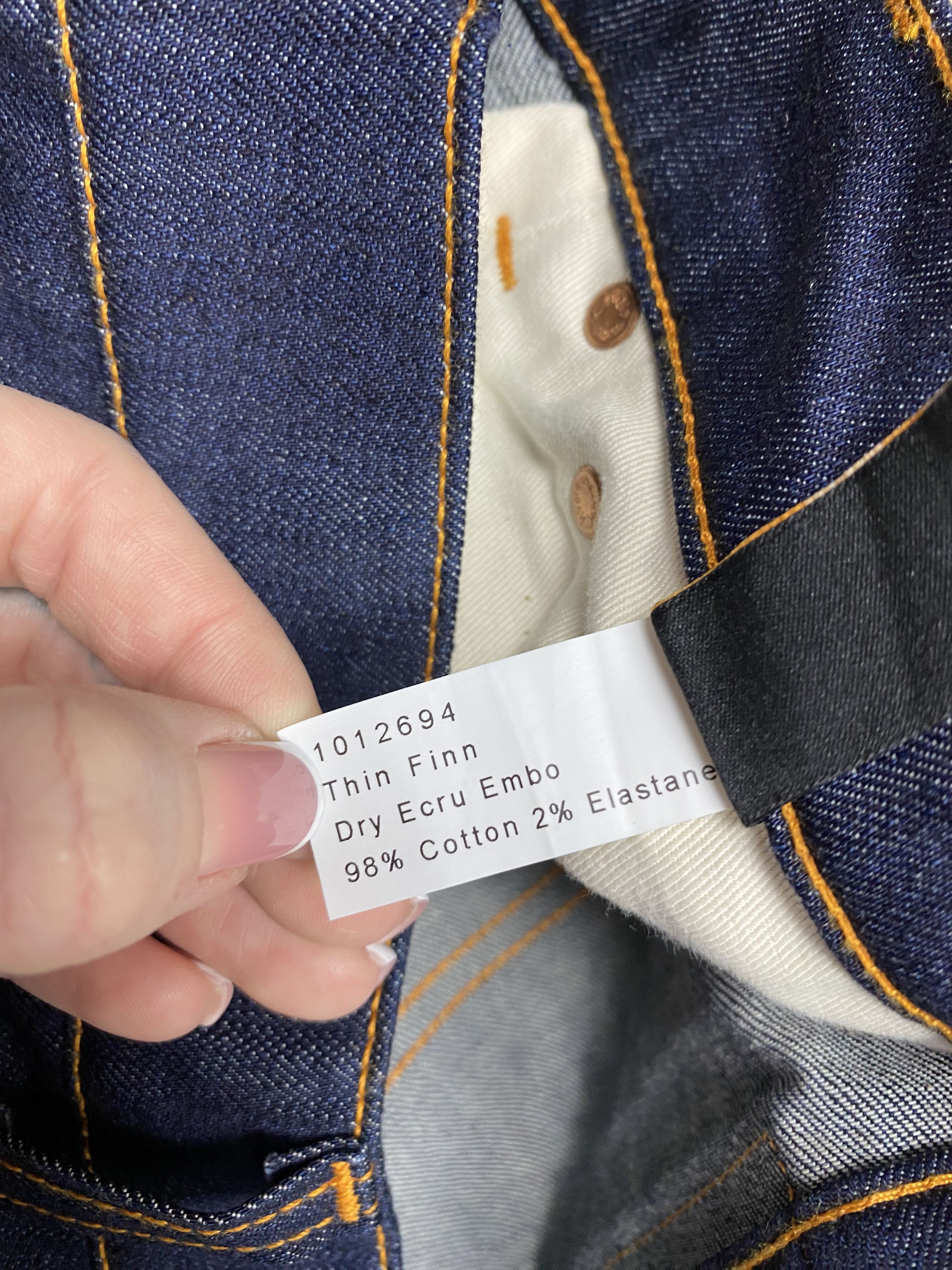 Nudie Jeans Nudie Jeans Thin Finn Mens Denim Pants Jeans Size US 31 - 9 Thumbnail