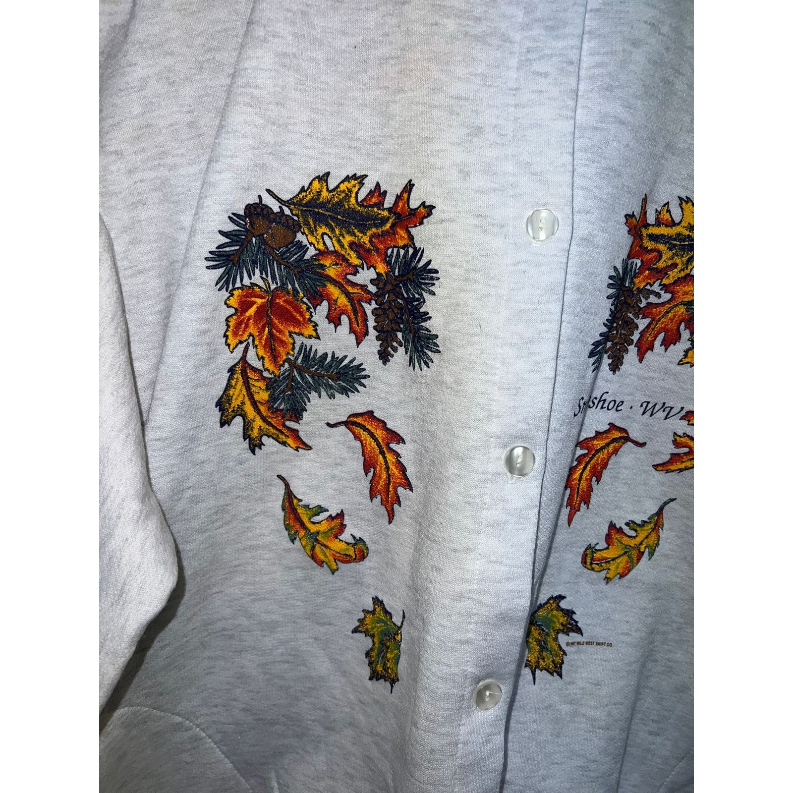 Vintage Vintage Snowshow Cardigan West Virginia Sweater Gray X-Large Size US M / EU 48-50 / 2 - 3 Thumbnail