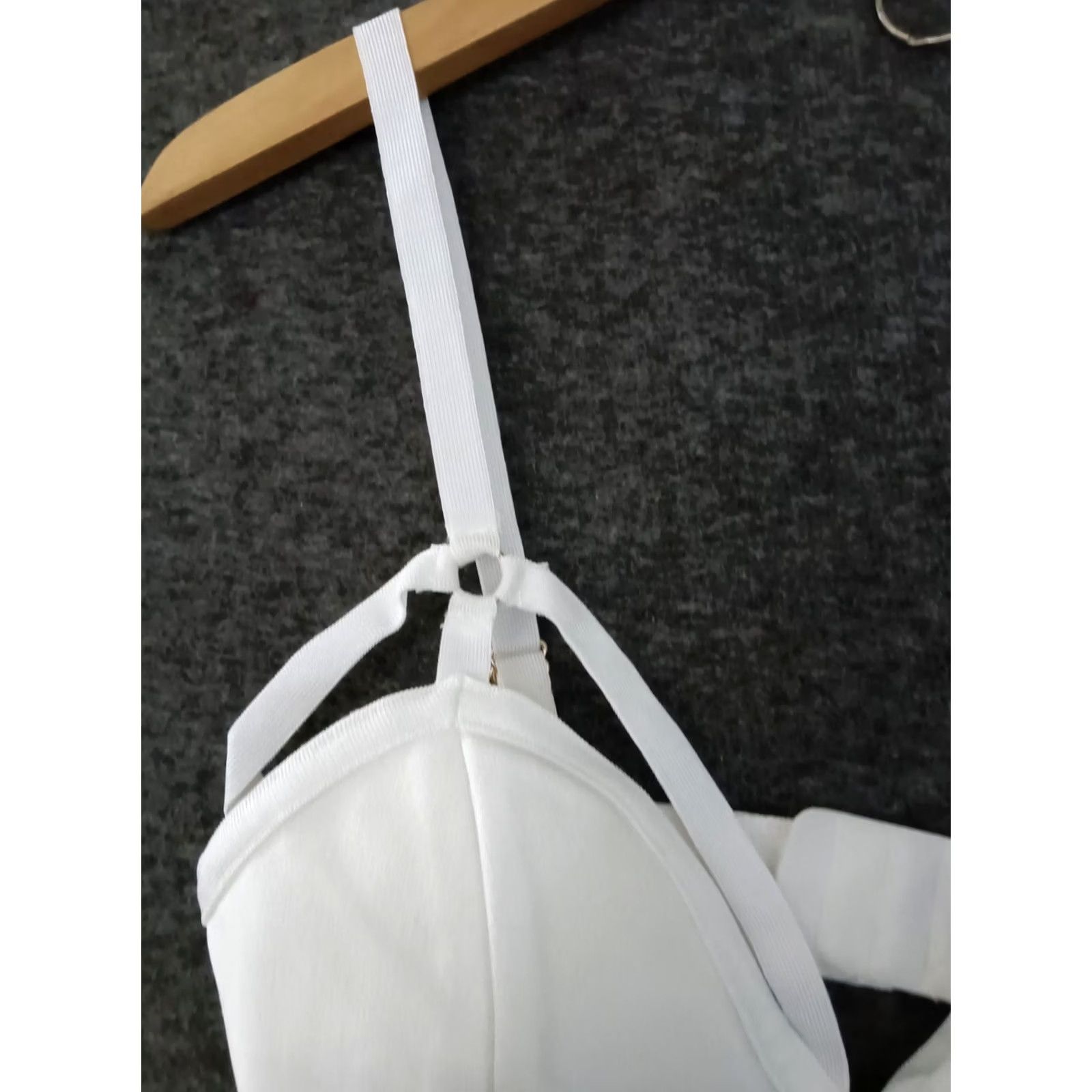 Vintage Codigo Sexy Strappy White Women's Bra M Size ONE SIZE - 6 Thumbnail