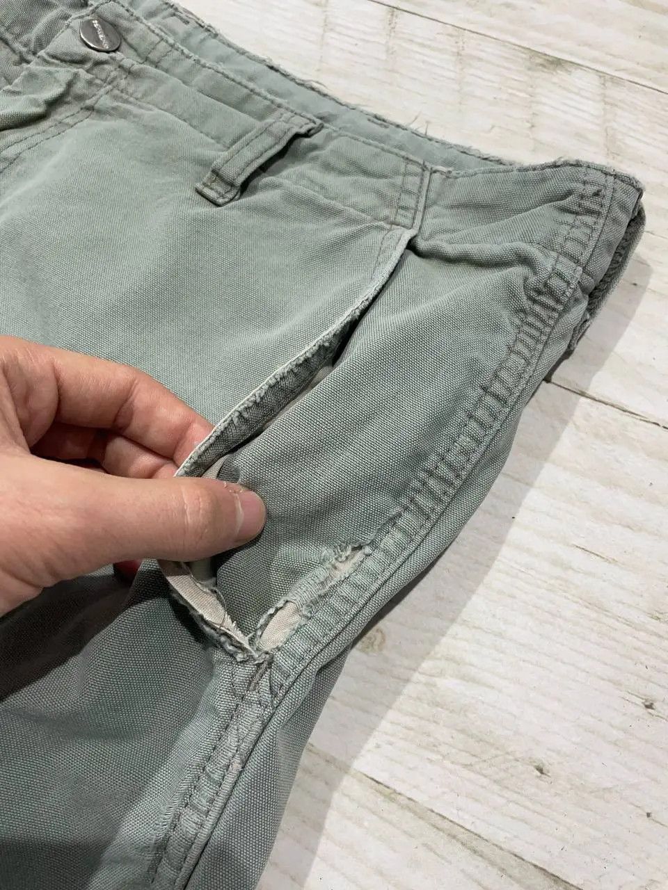 Carhartt Vintage Carhartt Cargo Pants 90s Distrissed Grey Size US 32 / EU 48 - 18 Thumbnail