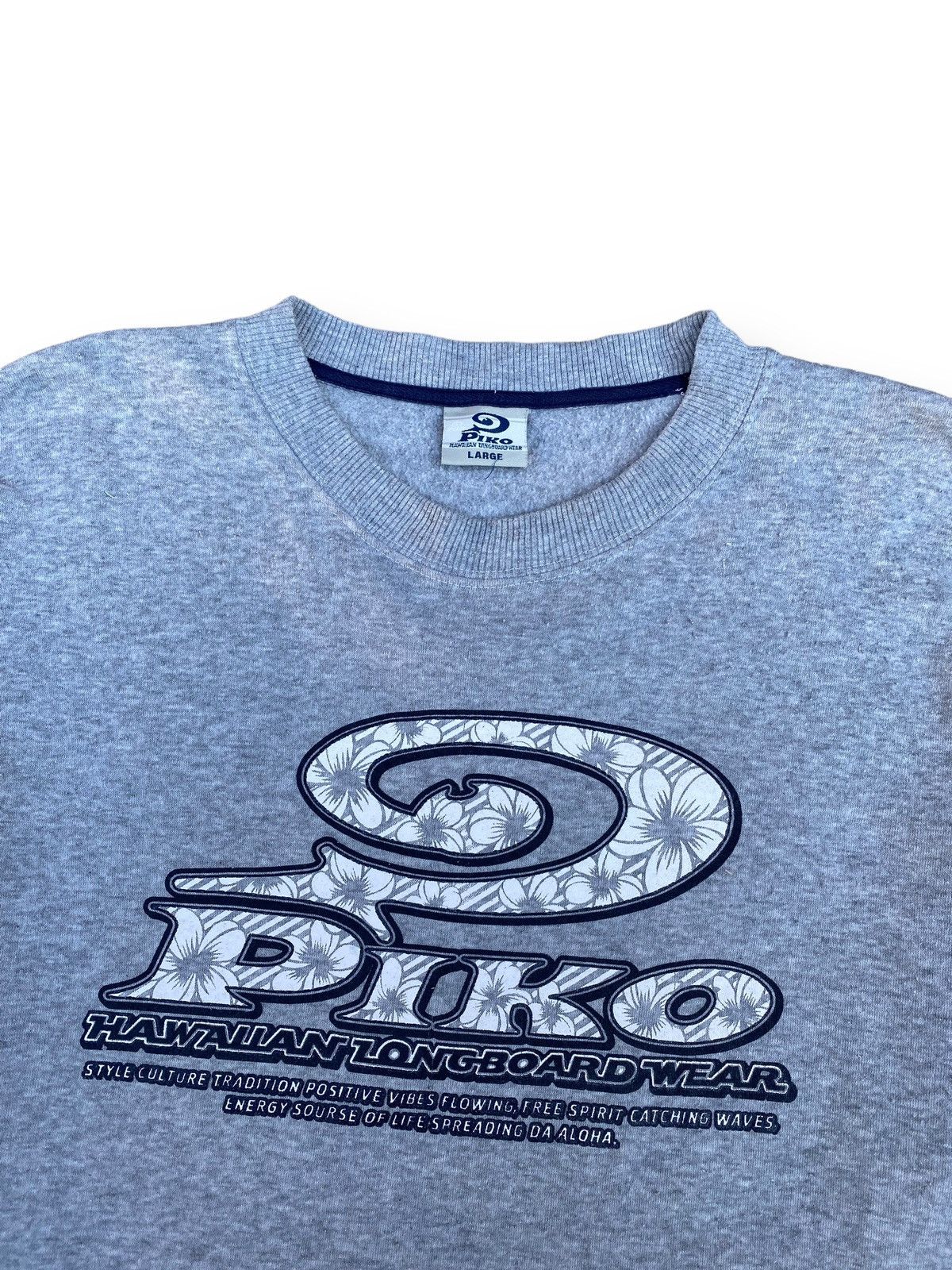 Vintage Vintage 90s Piko Hawaiian Longboard Wear Sweatshirt. #D3 Size US L / EU 52-54 / 3 - 2 Thumbnail