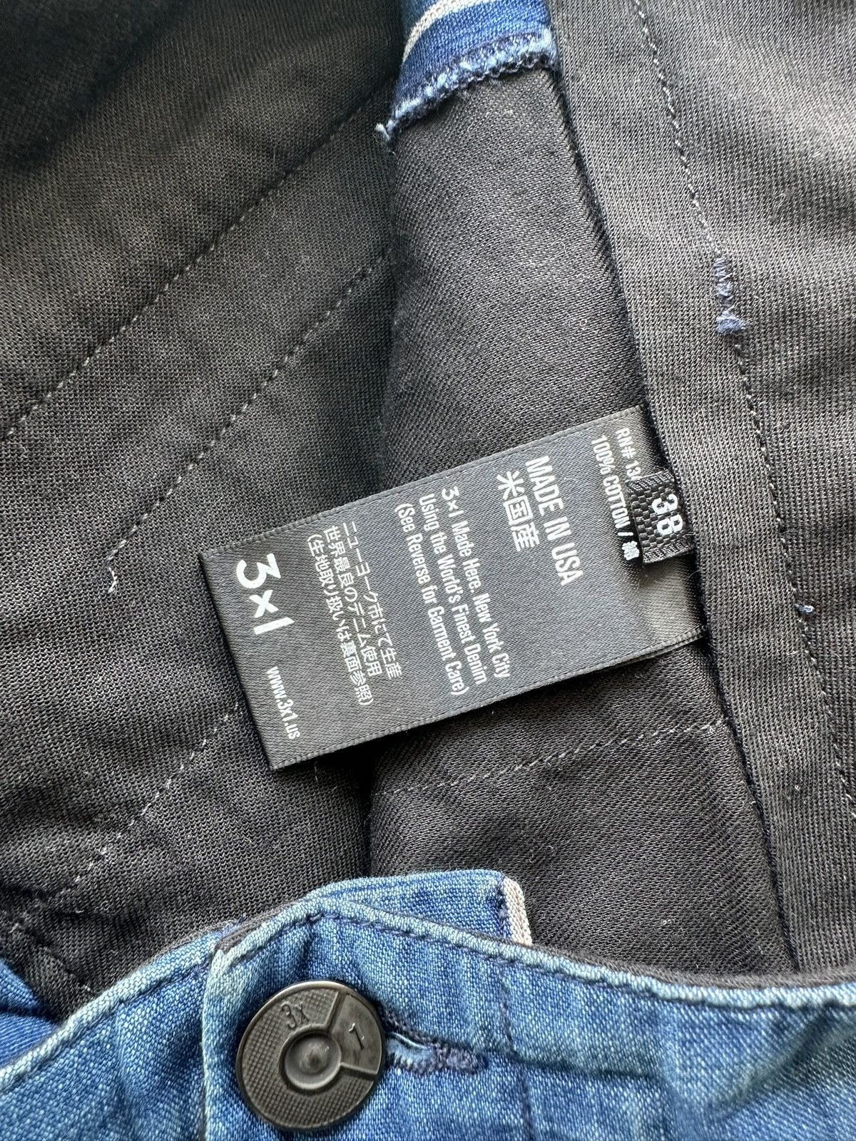 3x1 Super Lightweight Trouser Cut Jeans Size US 42 / EU 58 - 5 Thumbnail