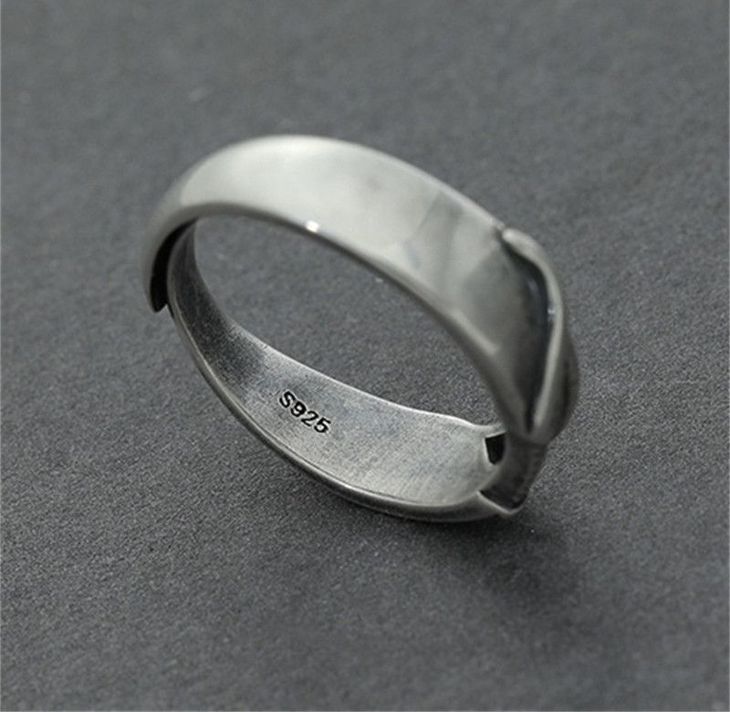 Japanese Brand × Jewelry Trendy S925 Men Ring Size ONE SIZE - 4 Thumbnail