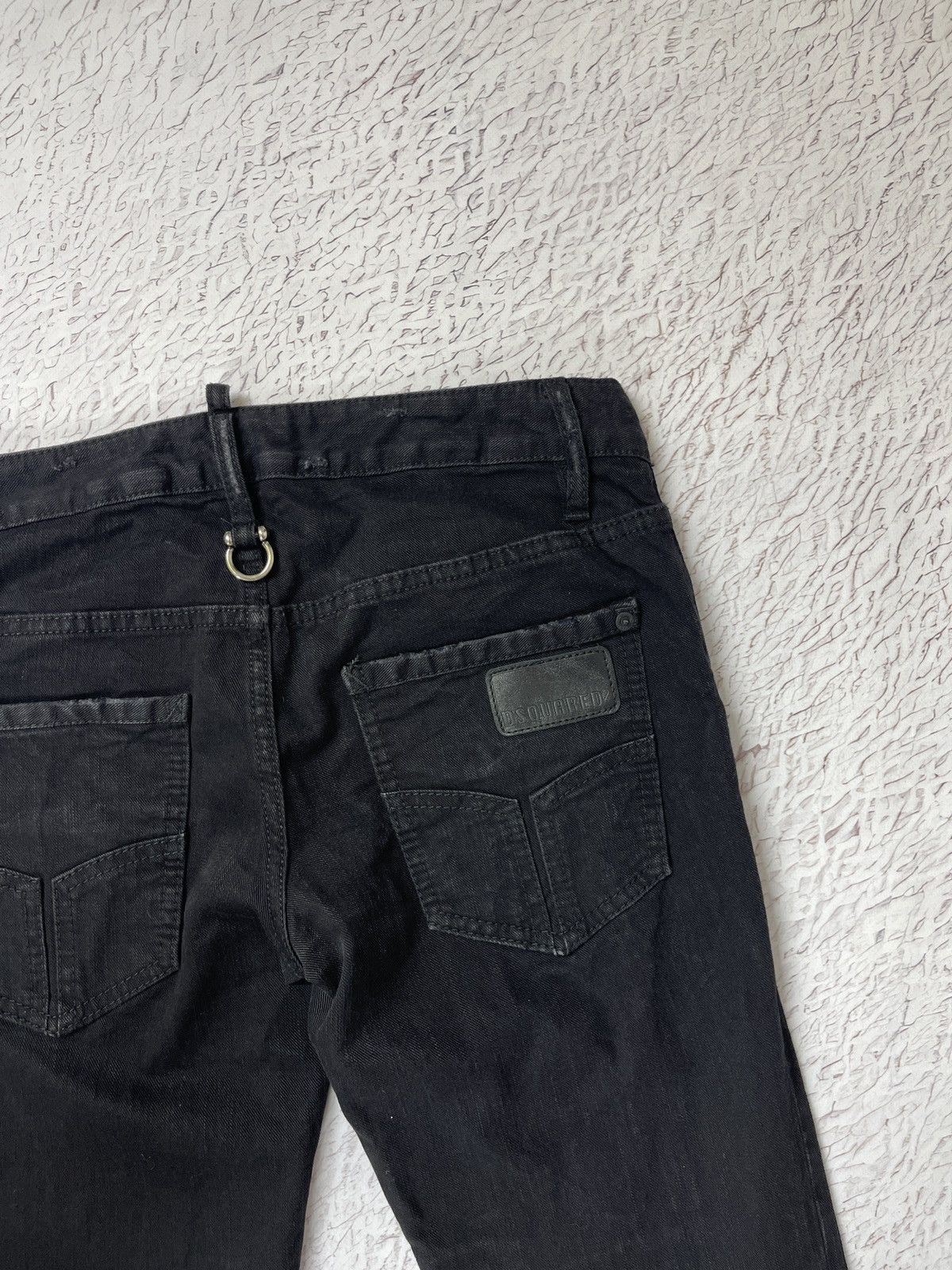 Dsquared2 Dsquared d2 black basic denim jeans pants leg zippers Size 28" / US 6 / IT 42 - 9 Thumbnail