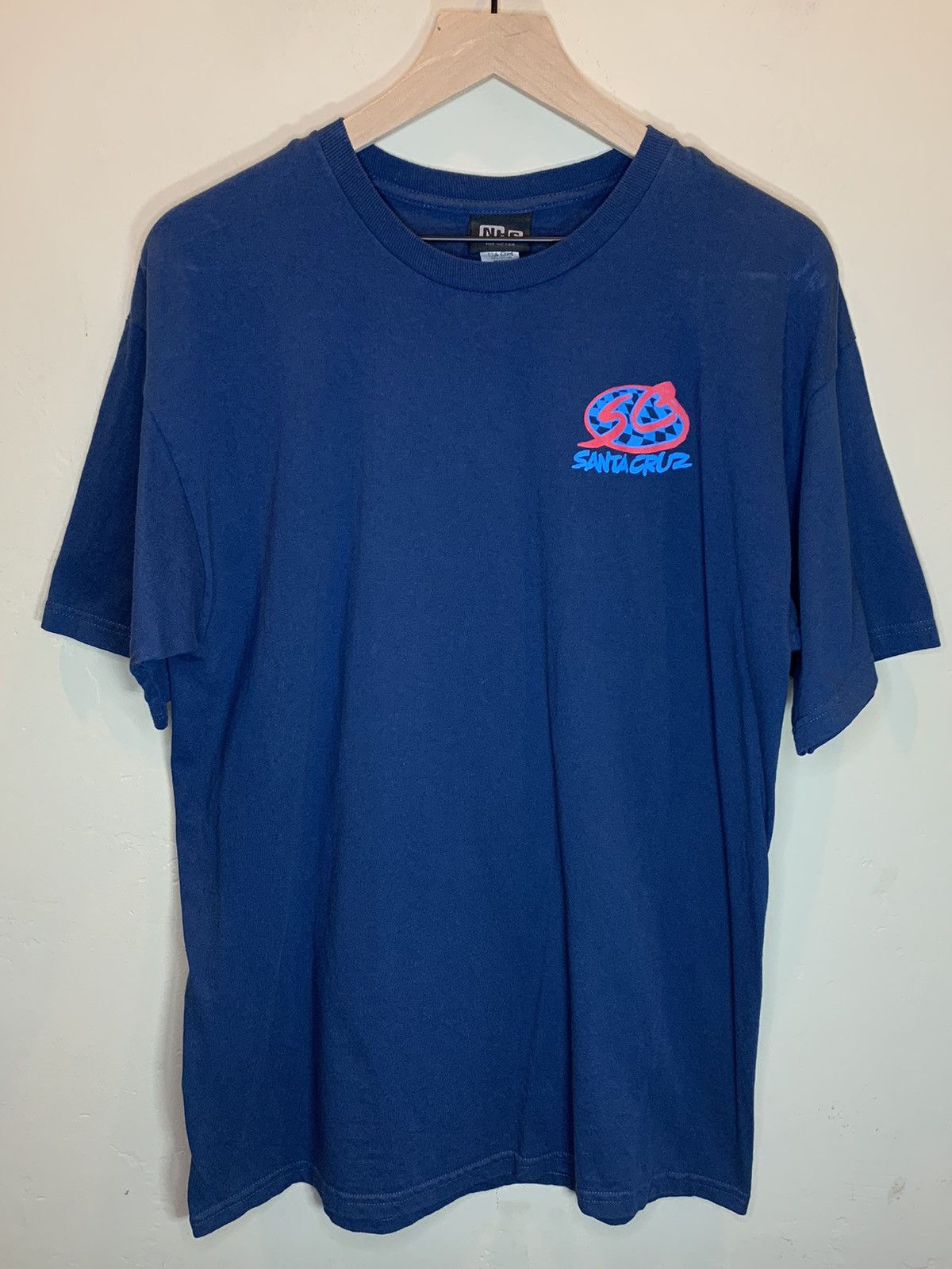 Santa Cruz Skateboards *RARE* Vintage Santa Cruz Skateboards NHS Skate Logo T-Shirt Size US L / EU 52-54 / 3 - 2 Thumbnail