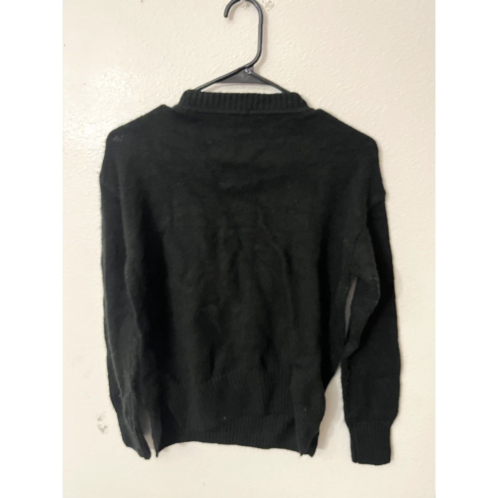 Banana Republic Banana Republic Women Size Small Crew Neck Sweater Black Acrylic Blend Size S / US 4 / IT 40 - 2 Thumbnail