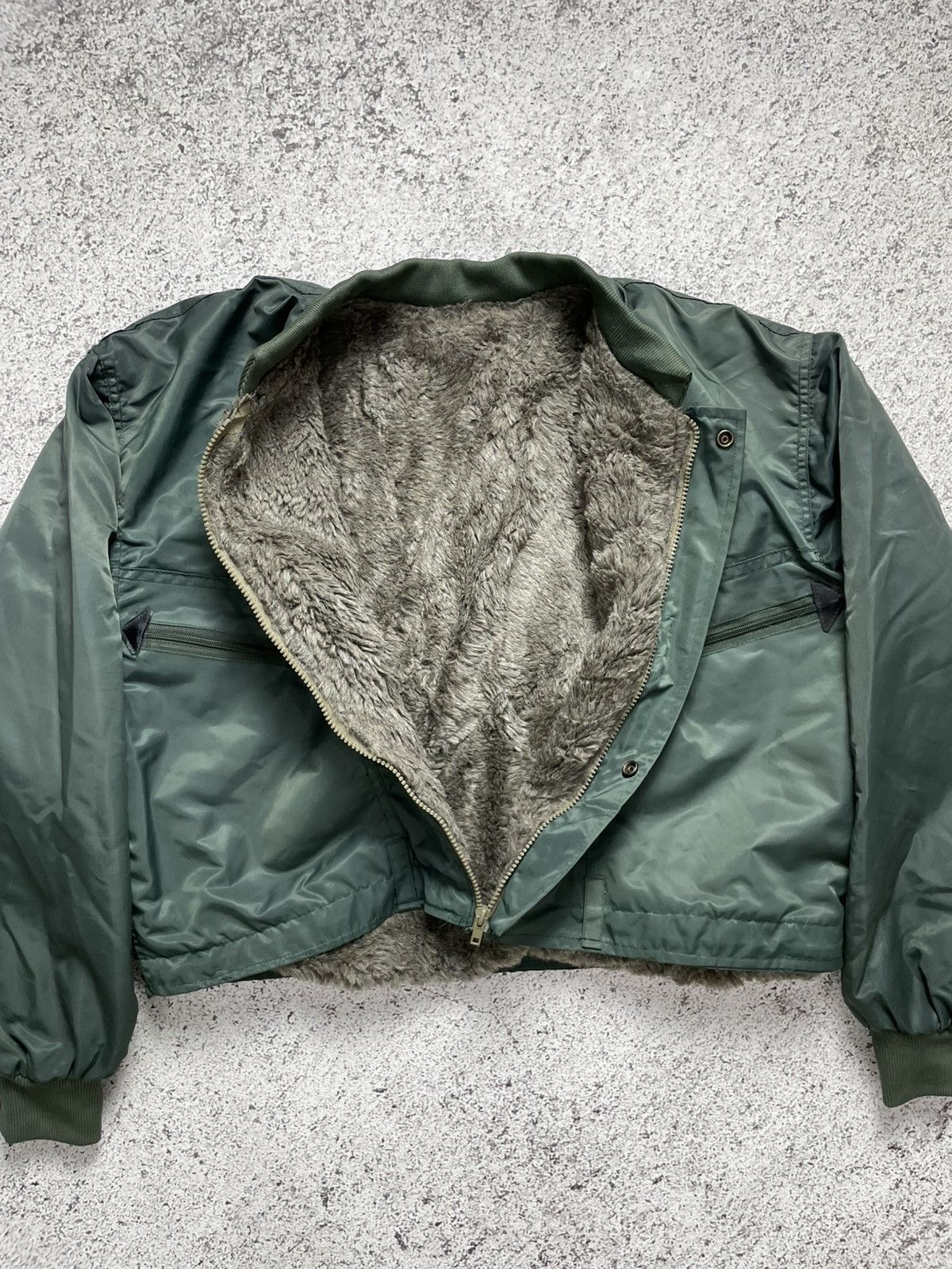 Vintage Vintage CWU 45 Boxy Military Bomber Jacket Size US L / EU 52-54 / 3 - 3 Thumbnail
