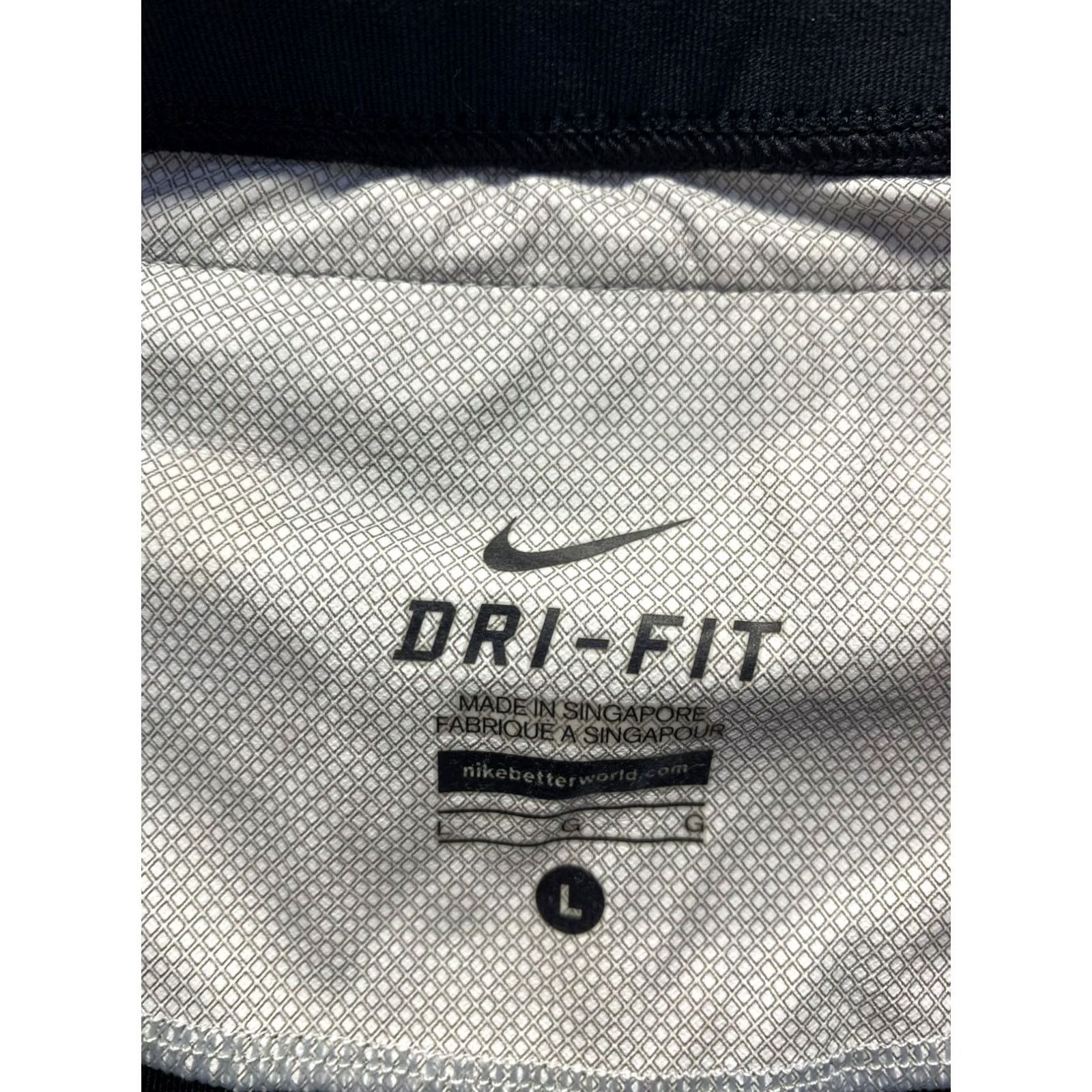 Nike Nike Dri-Fit Capri Leggings Womens L Black Zip Pocket Running & Jogging Size 36" / US 14 / IT 50 - 6 Thumbnail