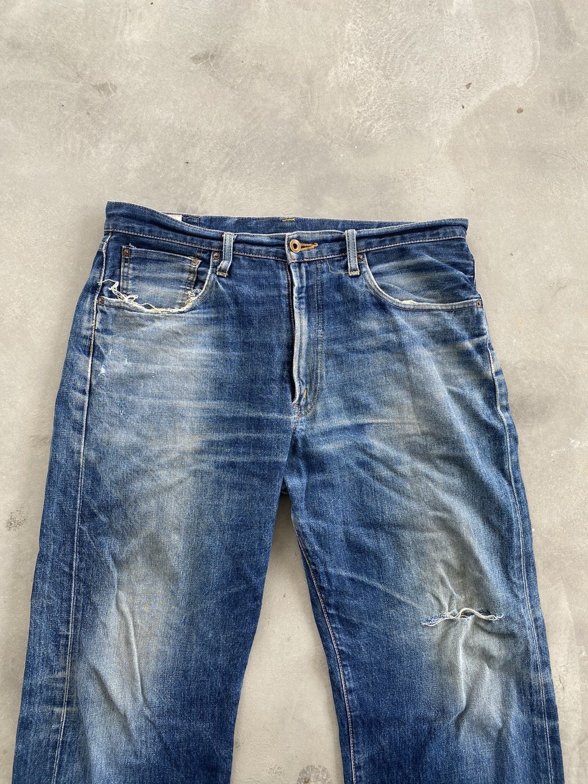 Edwin × Vintage VINTAGE EDWIN WELL WORN PREMIUM 5105 DENIM Size US 34 / EU 50 - 3 Thumbnail