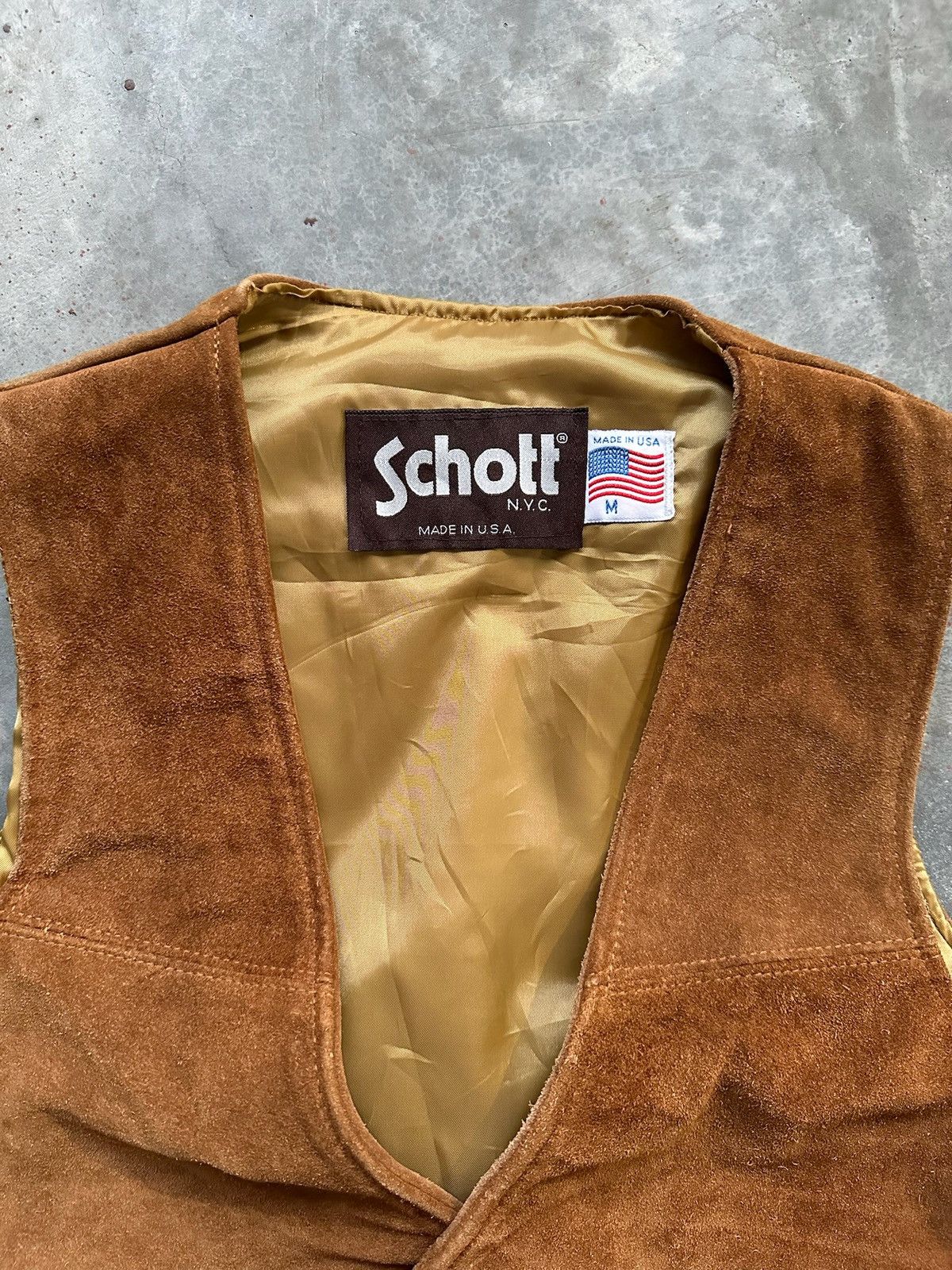 Schott Vintage Schott Leather Vest Size US M / EU 48-50 / 2 - 3 Thumbnail