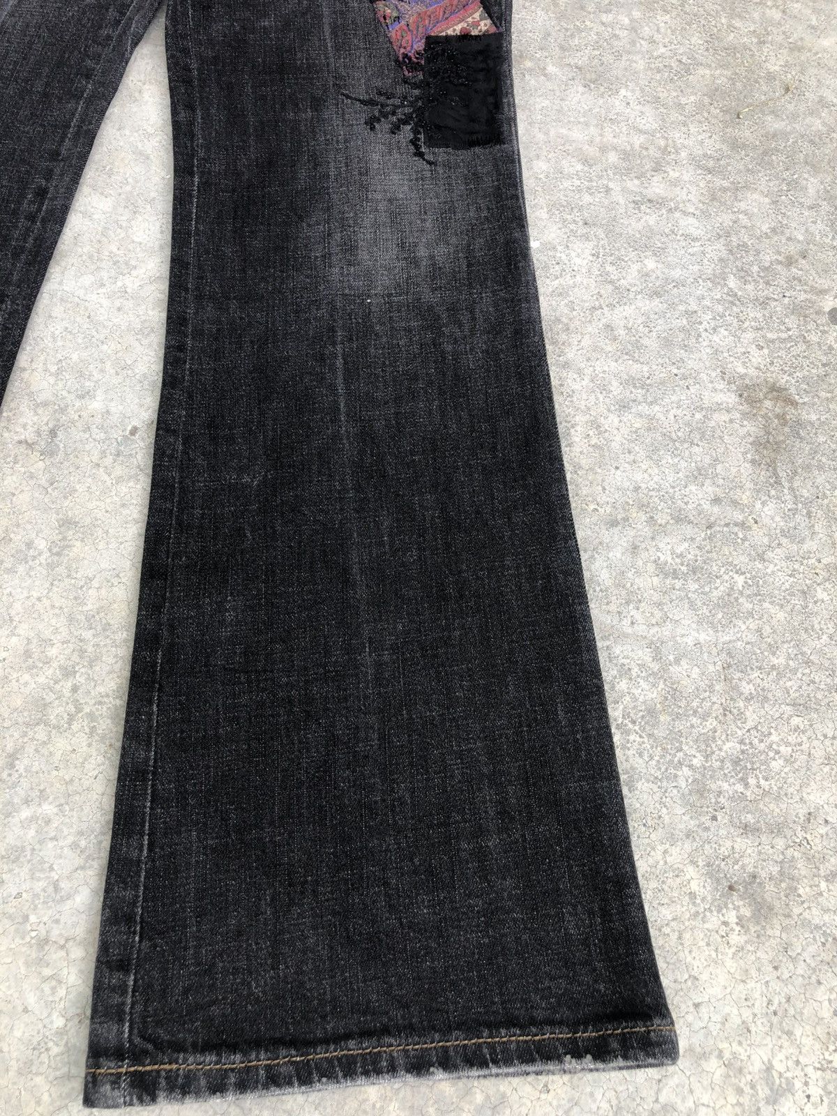 Ralph Lauren Japanese Lauren Flared Jeans Boro Patchwork Distressed Size US 30 / EU 46 - 7 Thumbnail