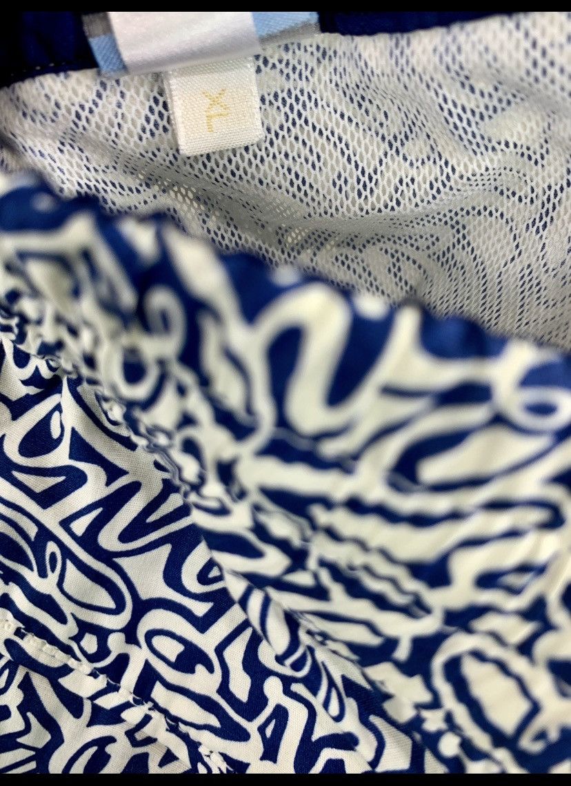 Brioni Brioni 🇮🇹 Blue Logo Script SeaMaster Resort Swim Trunk XL NWT Size US 38 / EU 54 - 7 Thumbnail