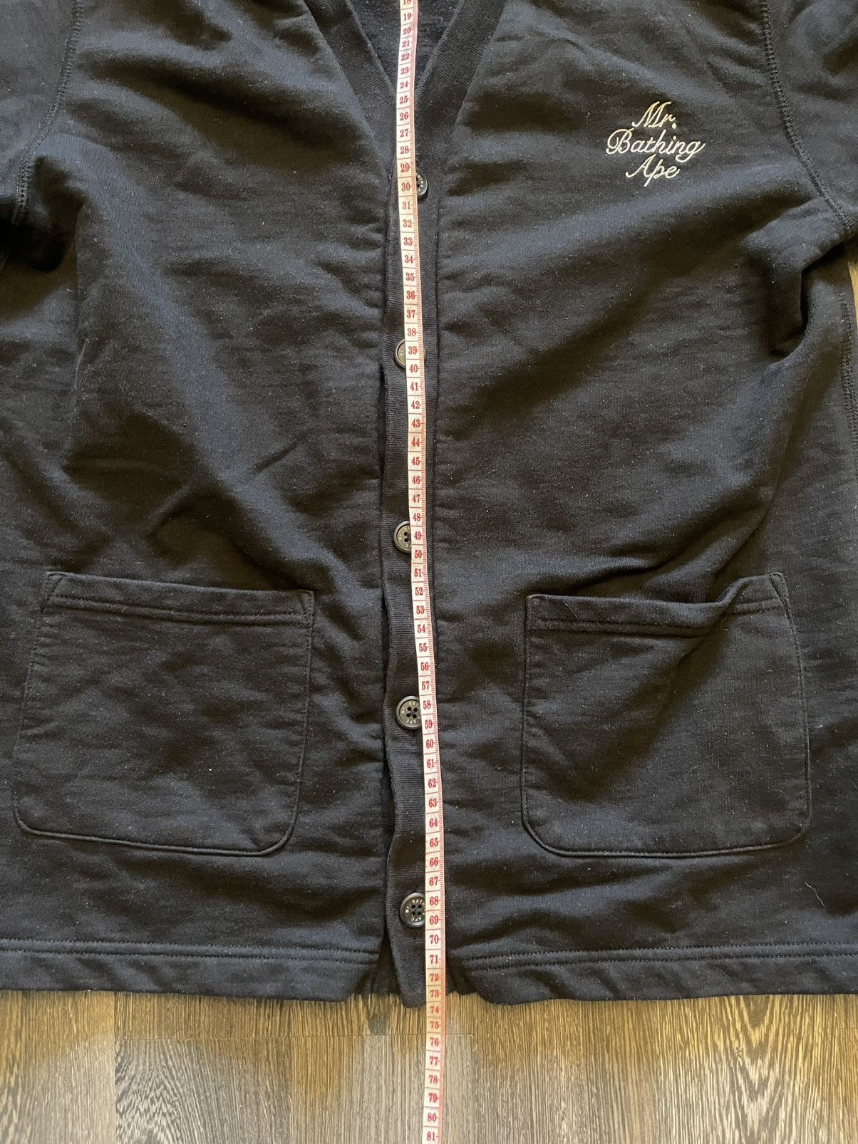Bape Mr. Bathing Ape Black Cardigan – Men’s size L Size US L / EU 52-54 / 3 - 13 Thumbnail