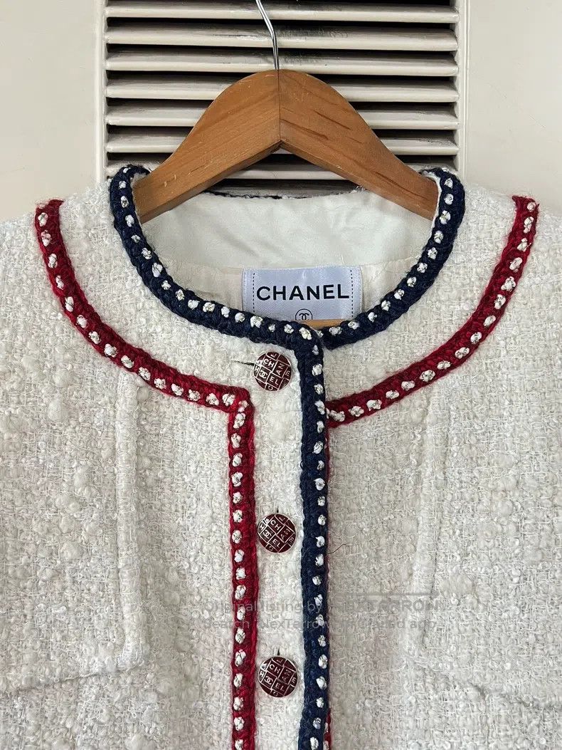 Chanel Chanel Preview series red and blue rolled-edge jacket Size XS / US 0-2 / IT 36-38 - 3 Thumbnail