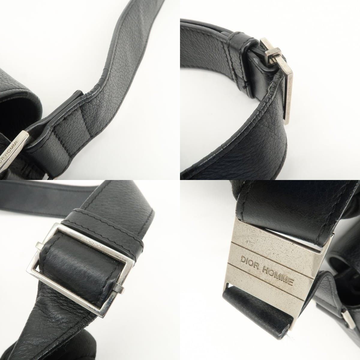 Christian Dior Monsieur Christian Dior Homme Calfskin Crossbody Bag Black Size ONE SIZE - 4 Thumbnail