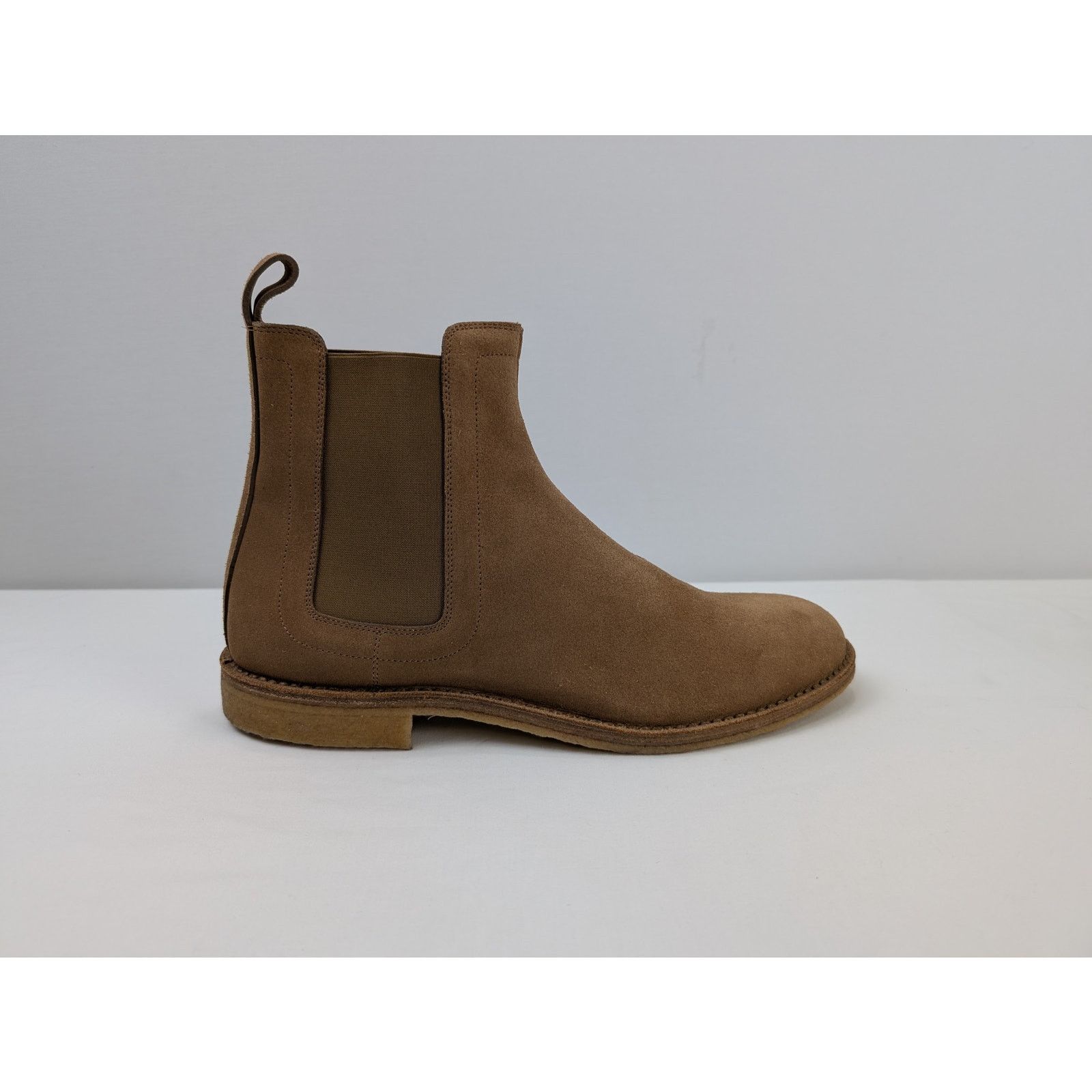 Bottega Veneta o1rshd1 Q:2 / Calf Suede Chelsea Boots in Camel Size US 12.5 / EU 45-46 - 3 Thumbnail