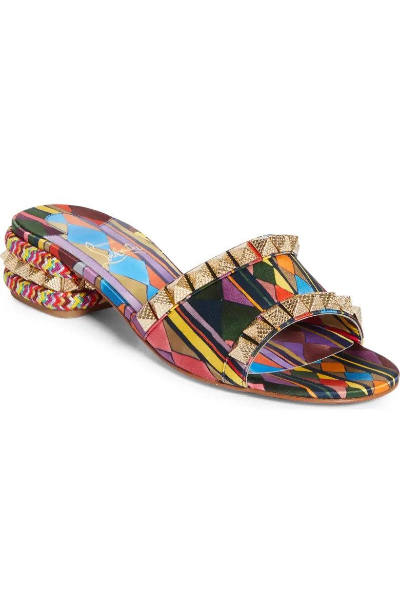 Christian Louboutin os11x0526 Pyramule Spike Sandals in Multicolor Size US 9 / IT 39 - 2 Thumbnail