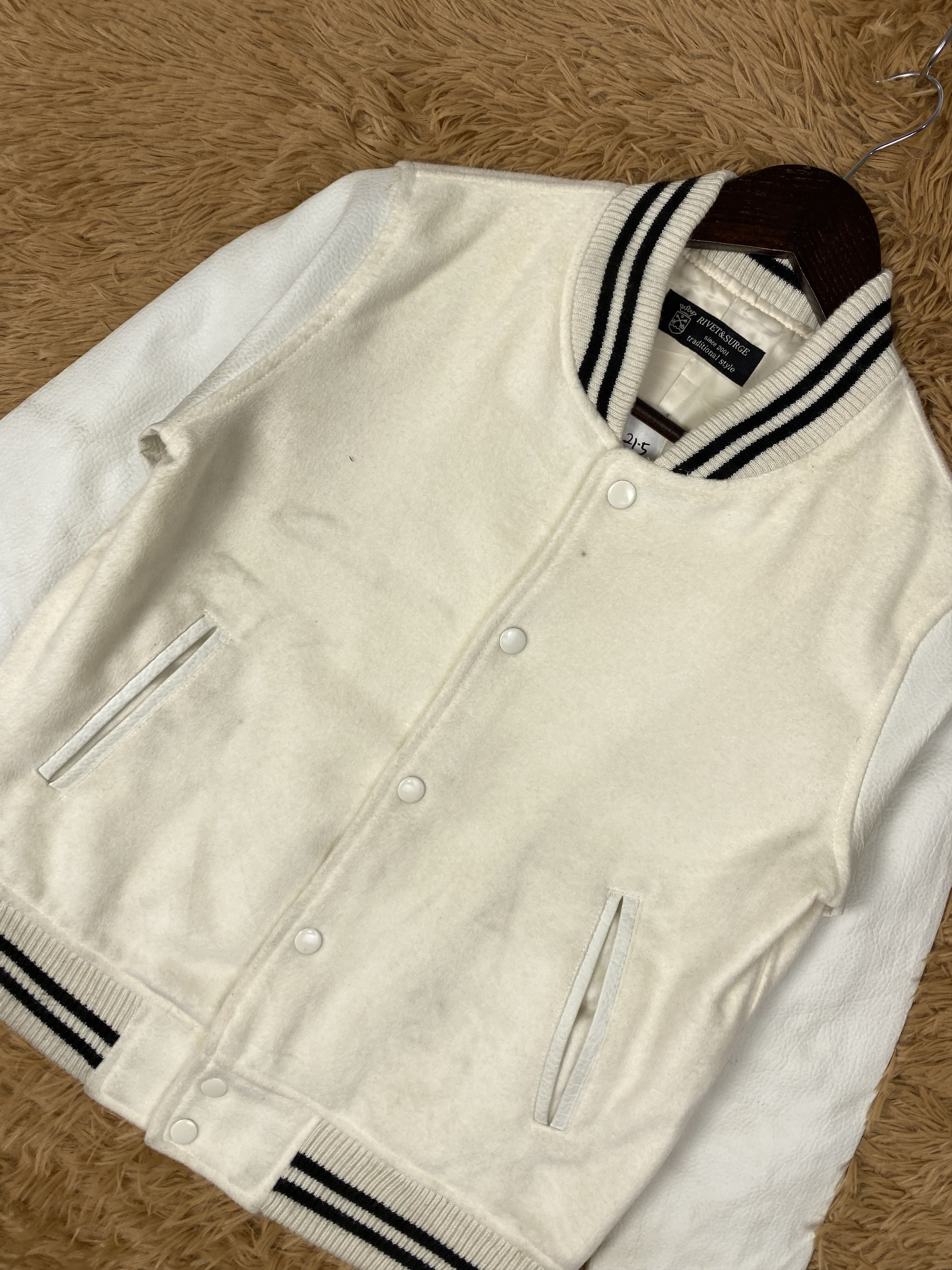Japanese Brand Vintage Rivet & Surge Varsity Jacket DJ0511 Size US S / EU 44-46 / 1 - 2 Thumbnail