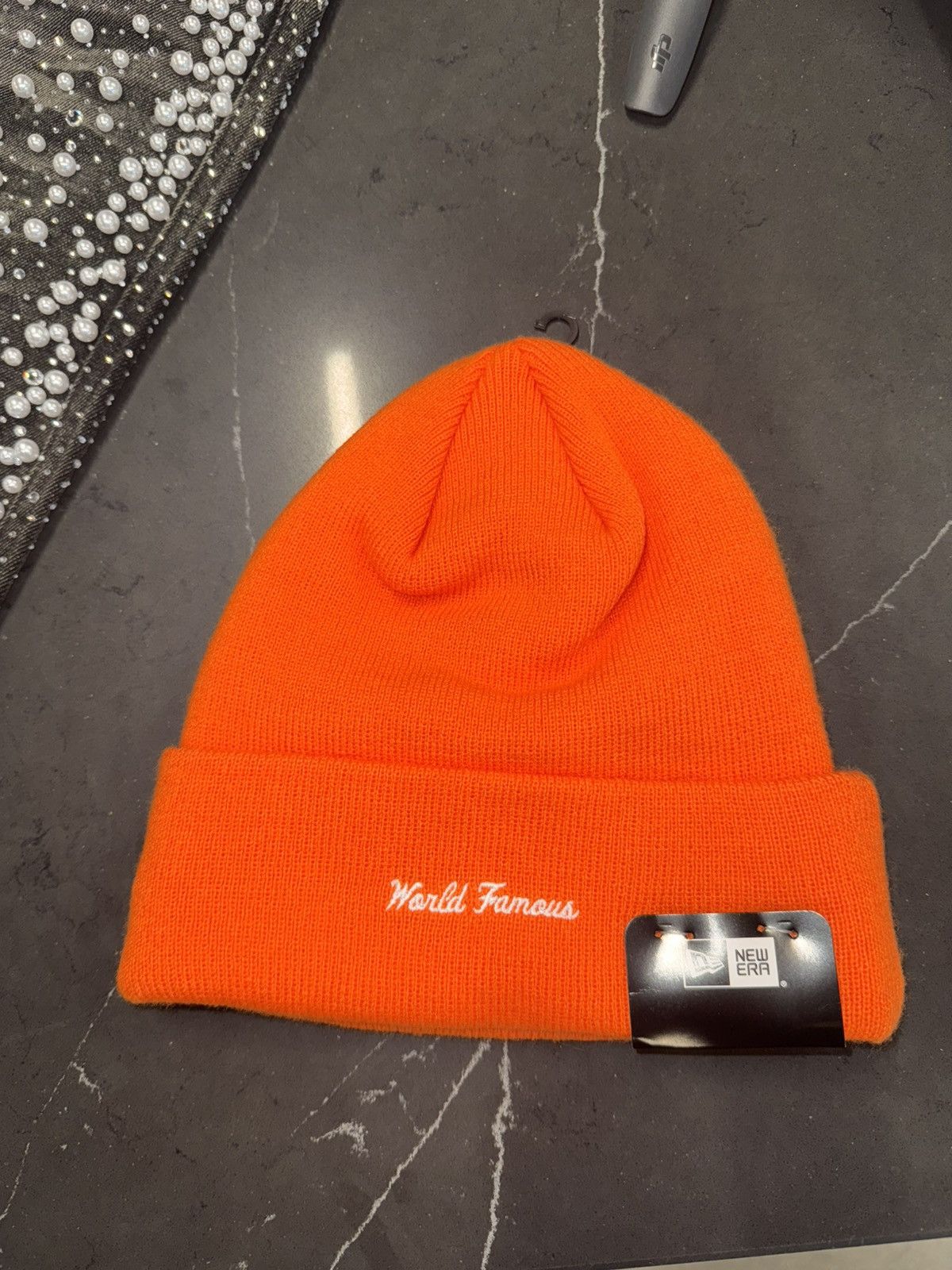 Supreme Supreme New Era Box Logo Beanie (FW24) Dark Orange Size ONE SIZE - 2 Thumbnail
