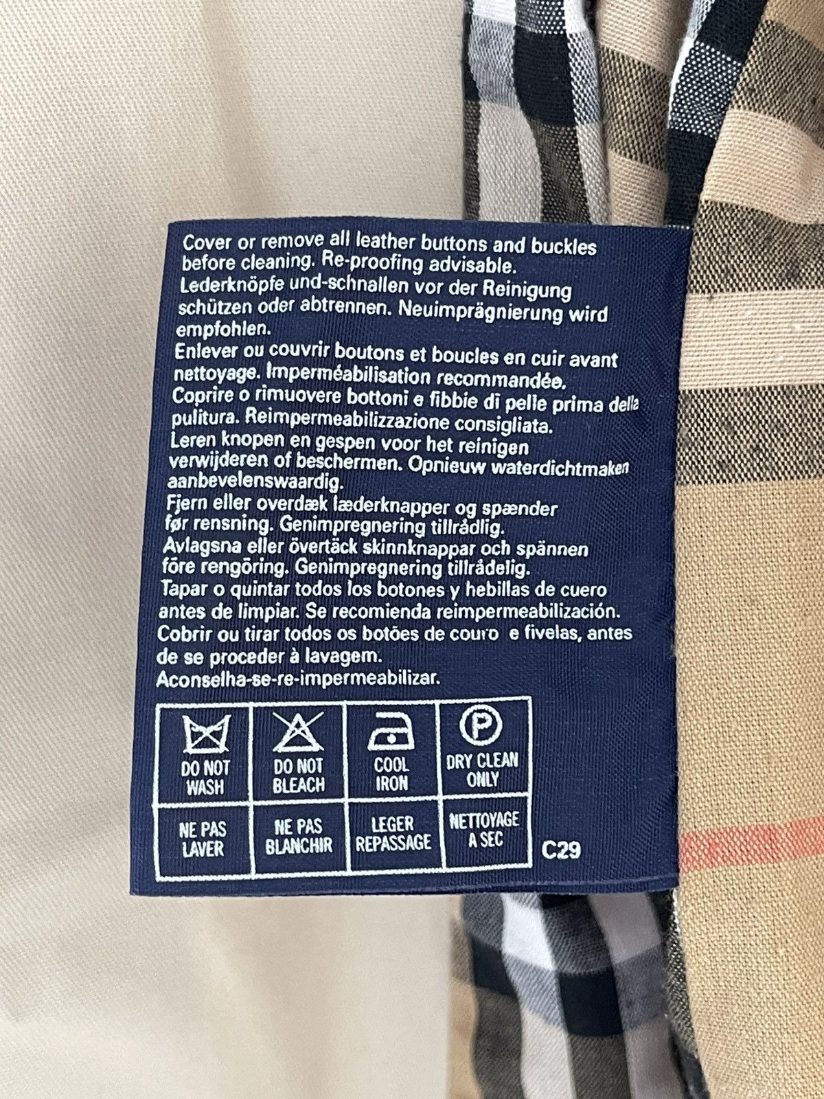 Burberry Vintage 90's Burberry Nova Check Belted Beige Trench Coat Size L / US 10 / IT 46 - 14 Thumbnail