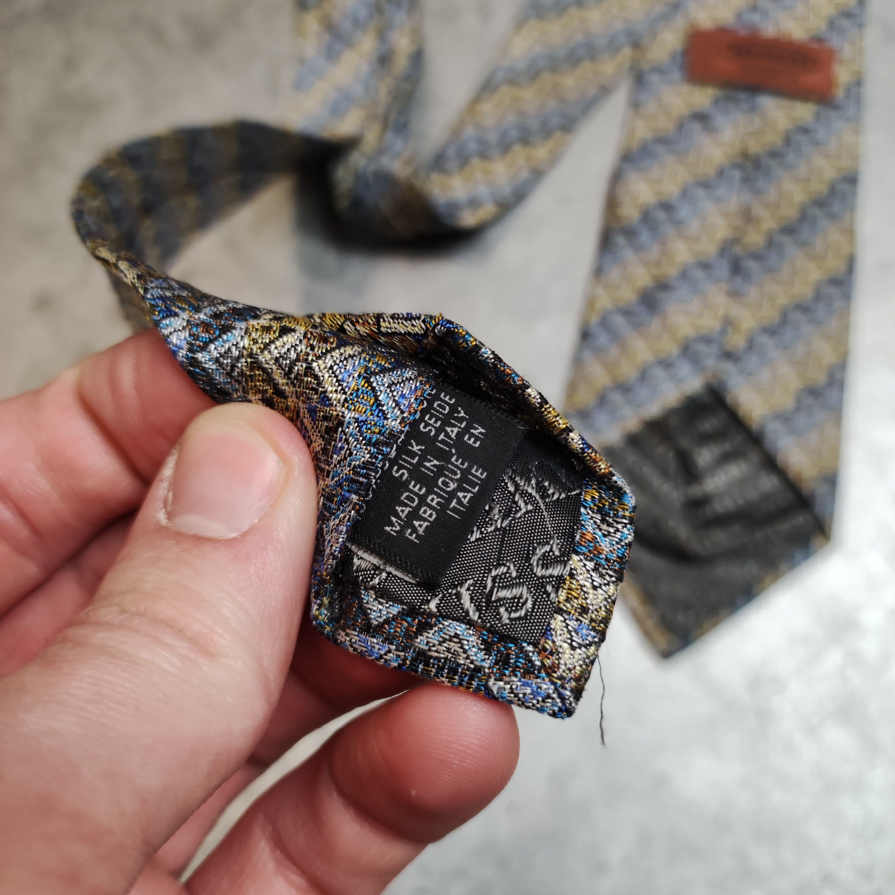 Missoni Vintage 90s Missoni Cravatte Abstrack Silk Tie Size ONE SIZE - 4 Thumbnail