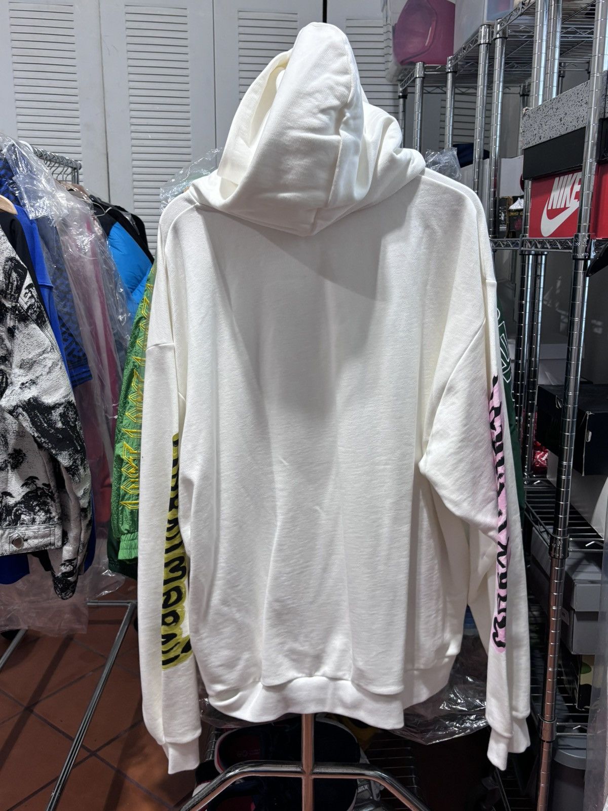 Marni MARNI GRAFFITI LOGO LOOPBACK ORGANIC COTTON HOODIE Size US XL / EU 56 / 4 - 5 Thumbnail